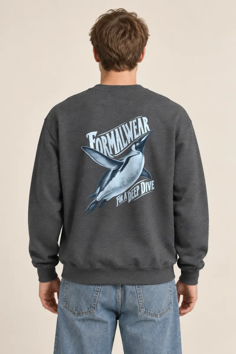 "Formalwear for a Deep Dive" Heavy Blend Unisex Crewneck Sweatshirt