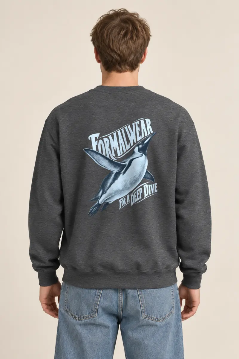 "Formalwear for a Deep Dive" Heavy Blend Unisex Crewneck Sweatshirt