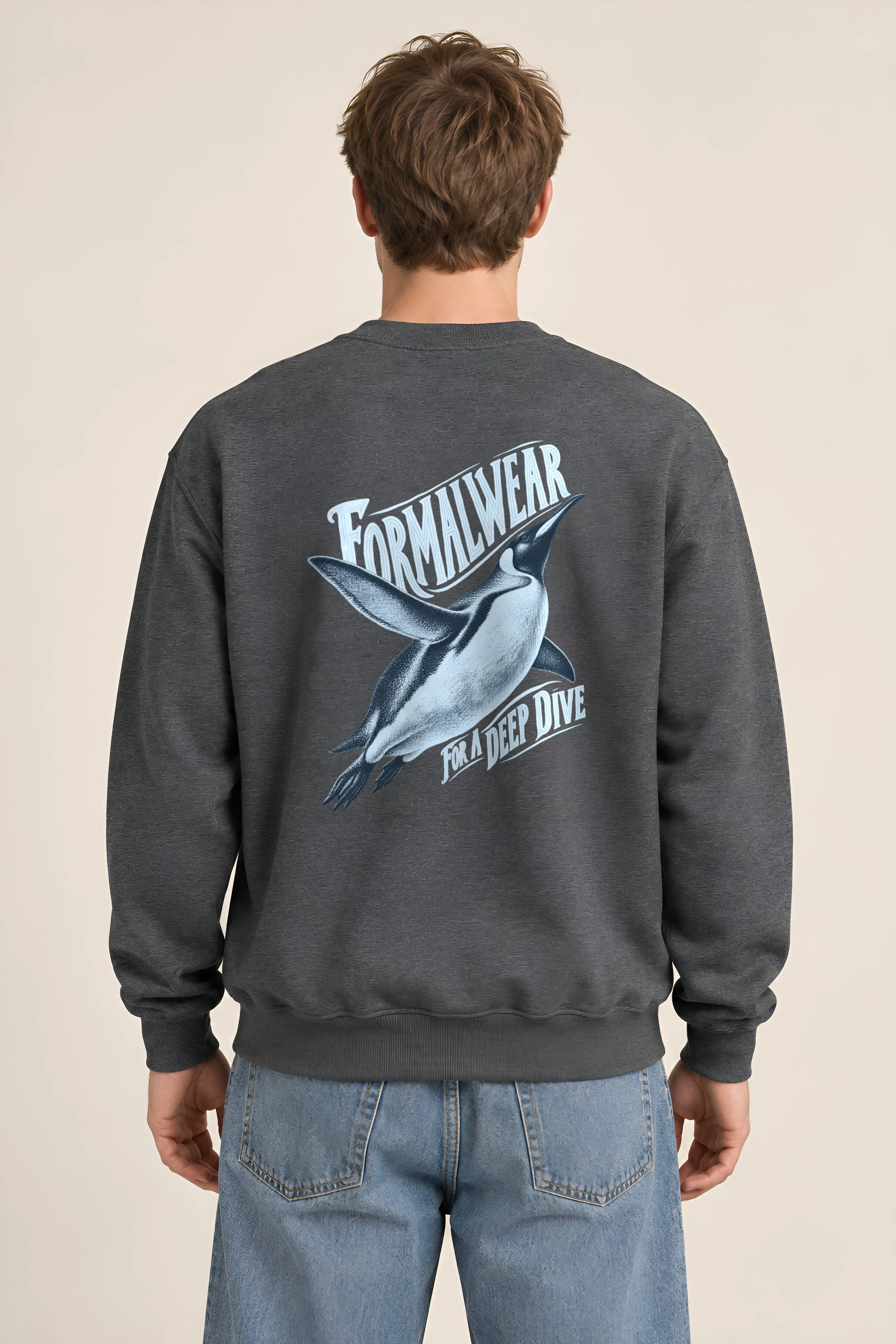 "Formalwear for a Deep Dive" Heavy Blend Unisex Crewneck Sweatshirt