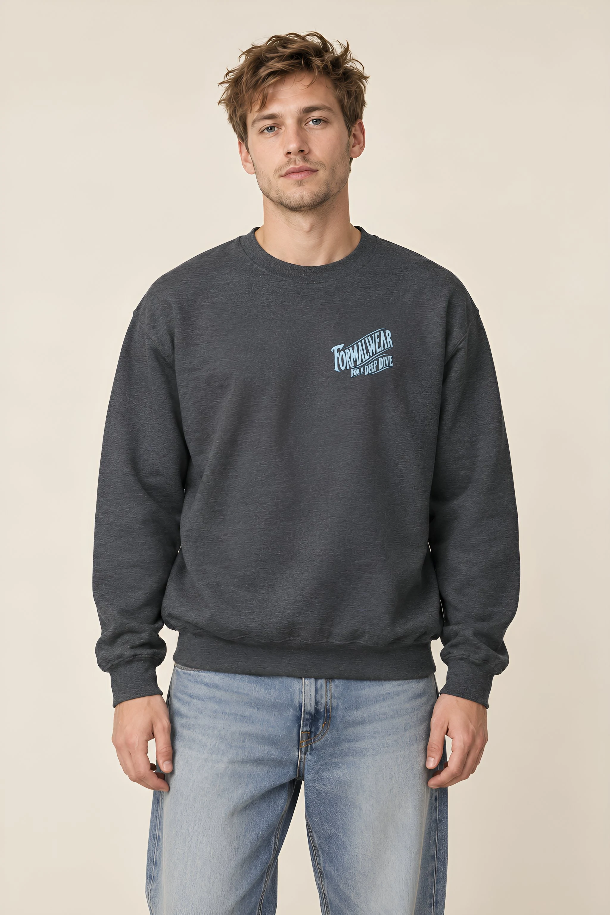 "Formalwear for a Deep Dive" Heavy Blend Unisex Crewneck Sweatshirt
