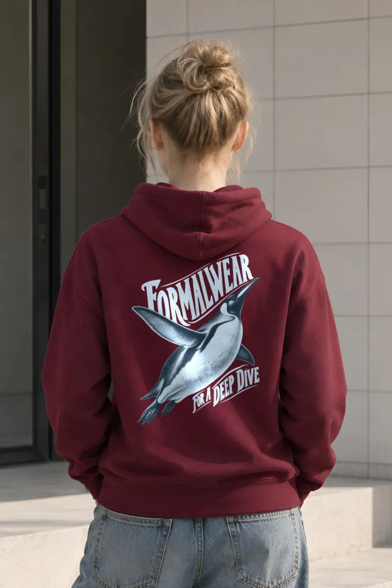 “Formalwear for a Deep Dive” Heavy Blend Unisex Pullover Hoodie