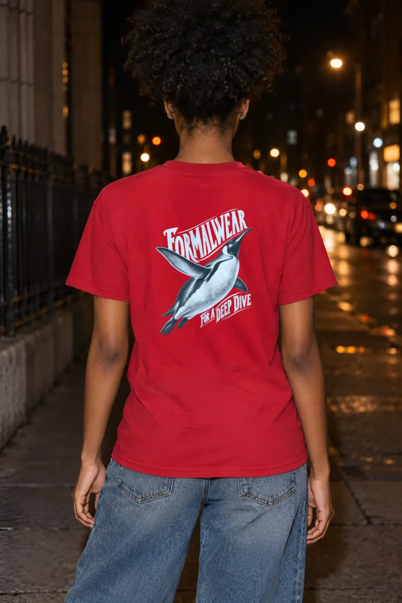 "Formalwear for a Deep Dive" Heavyweight Unisex Crewneck T-shirt