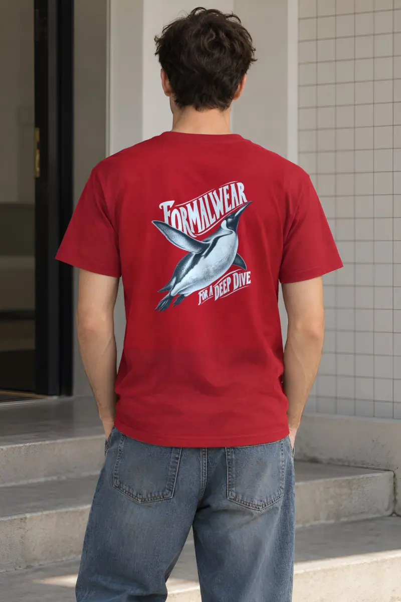 “Formalwear for a Deep Dive” Heavyweight Unisex Crewneck T-shirt