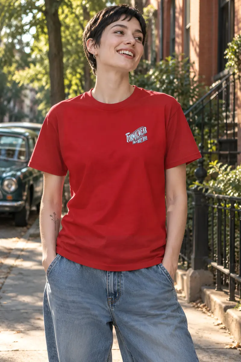 "Formalwear for a Deep Dive" Heavyweight Unisex Crewneck T-shirt