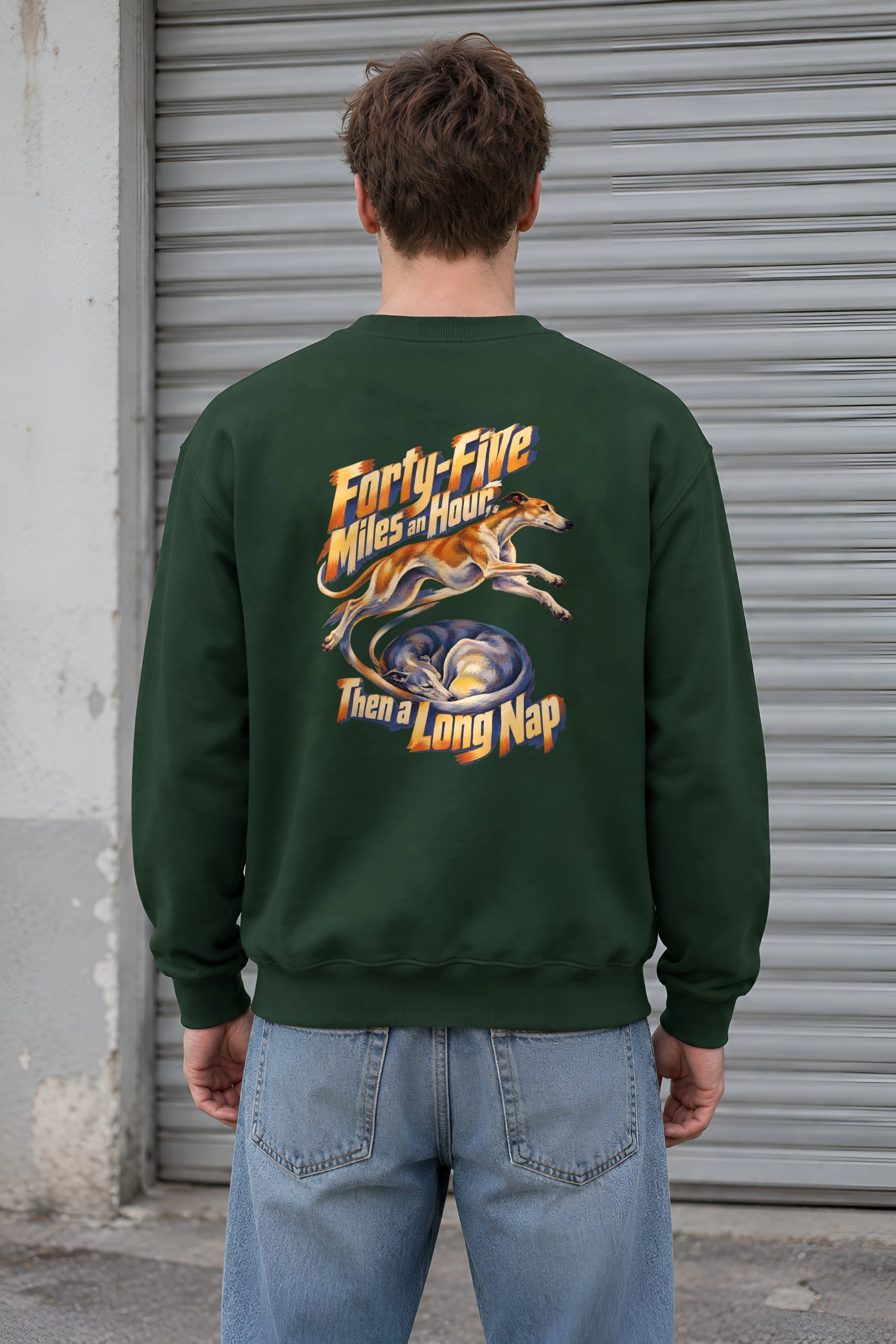 "Forty-Five Miles an Hour" Heavy Blend Unisex Crewneck Sweatshirt