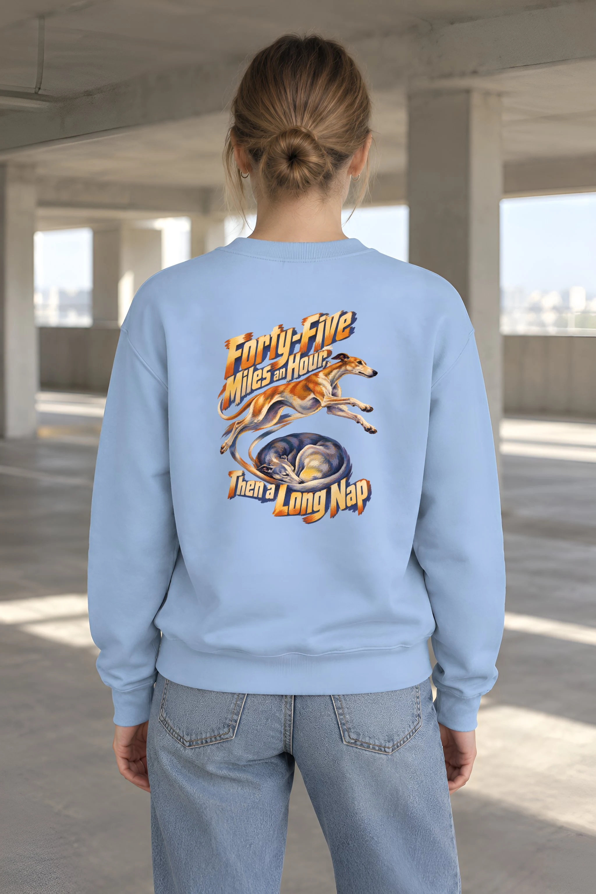 "Forty-Five Miles an Hour" Heavy Blend Unisex Crewneck Sweatshirt