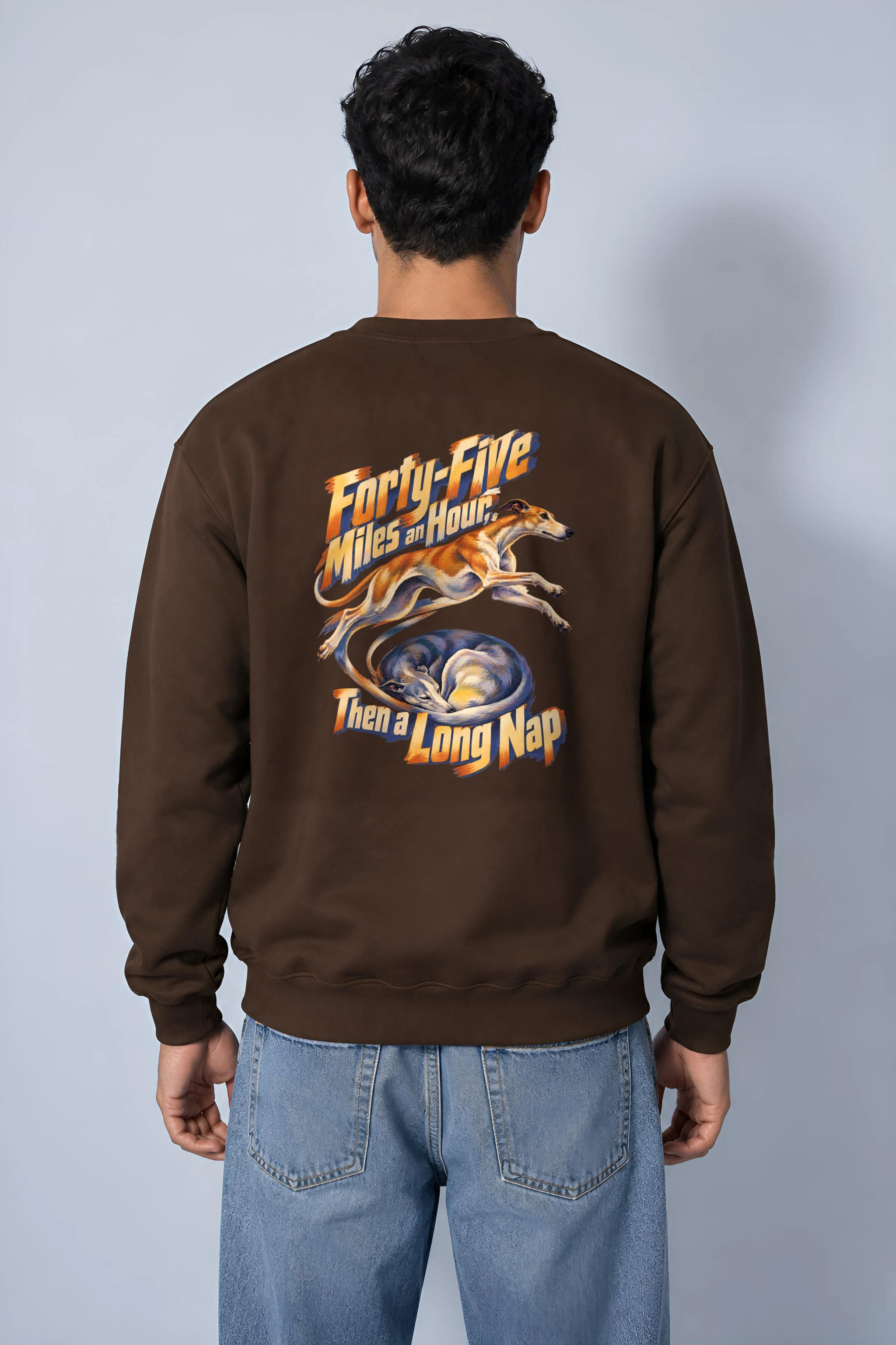 "Forty-Five Miles an Hour" Heavy Blend Unisex Crewneck Sweatshirt