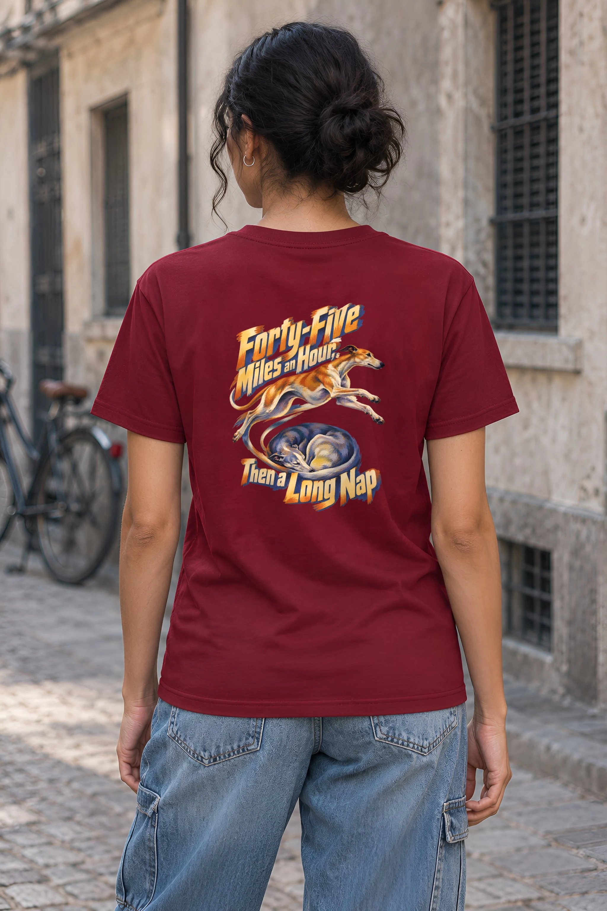 "Forty-Five Miles an Hour, Then a Long Nap" Heavyweight Unisex Crewneck T-shirt