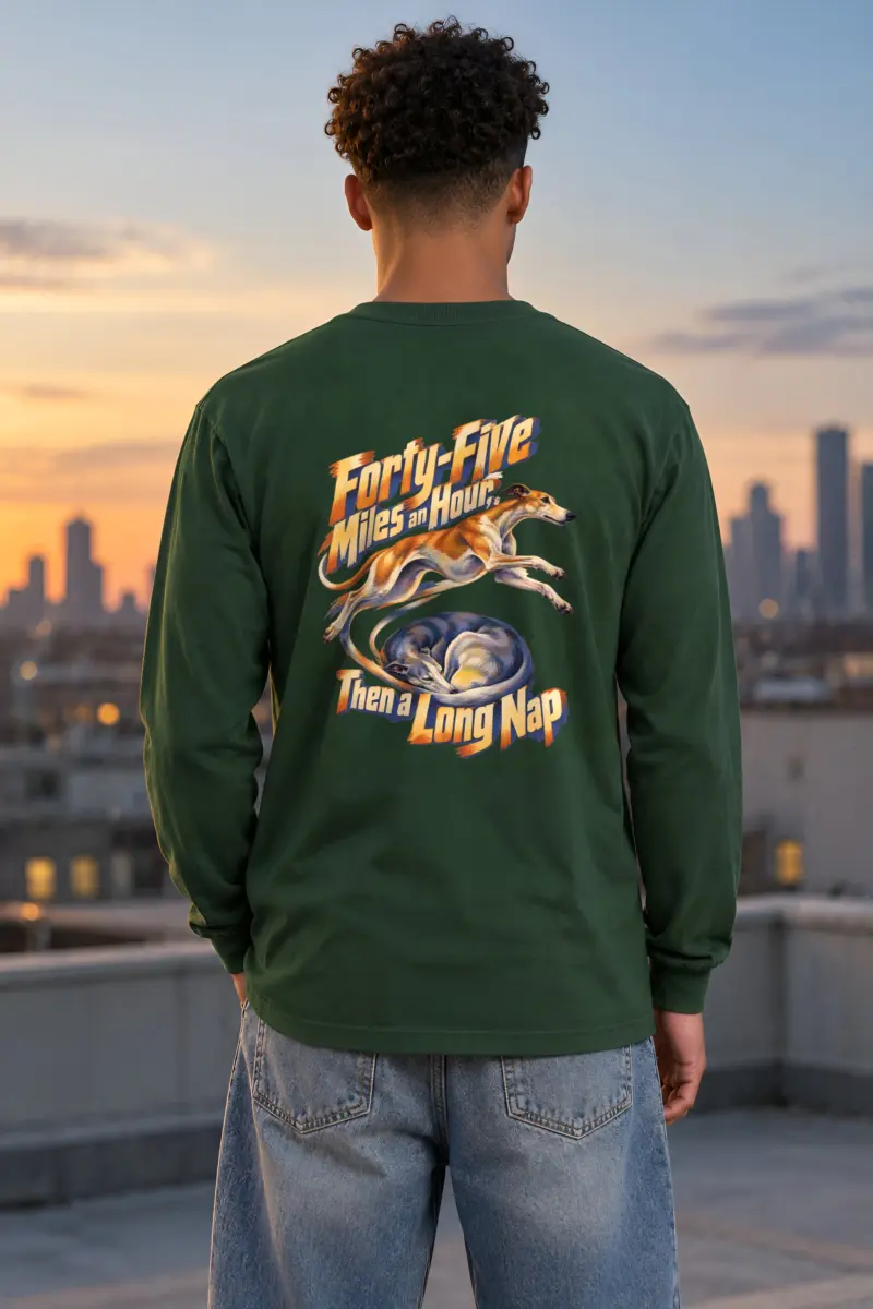“Forty-Five Miles an Hour” Unisex Longsleeve T-shirt