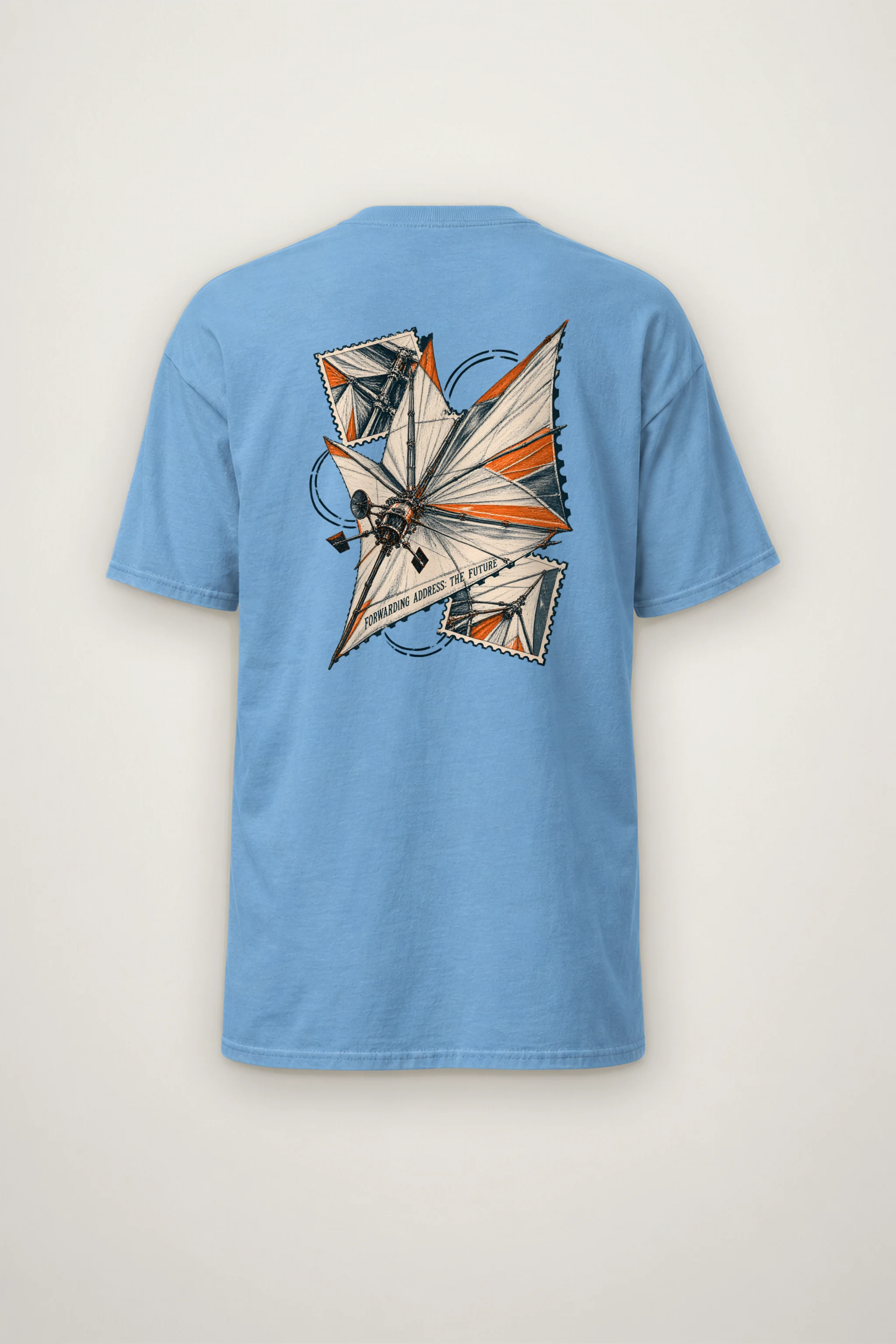 "Forwarding Address: The Future" Heavyweight Unisex Crewneck T-shirt