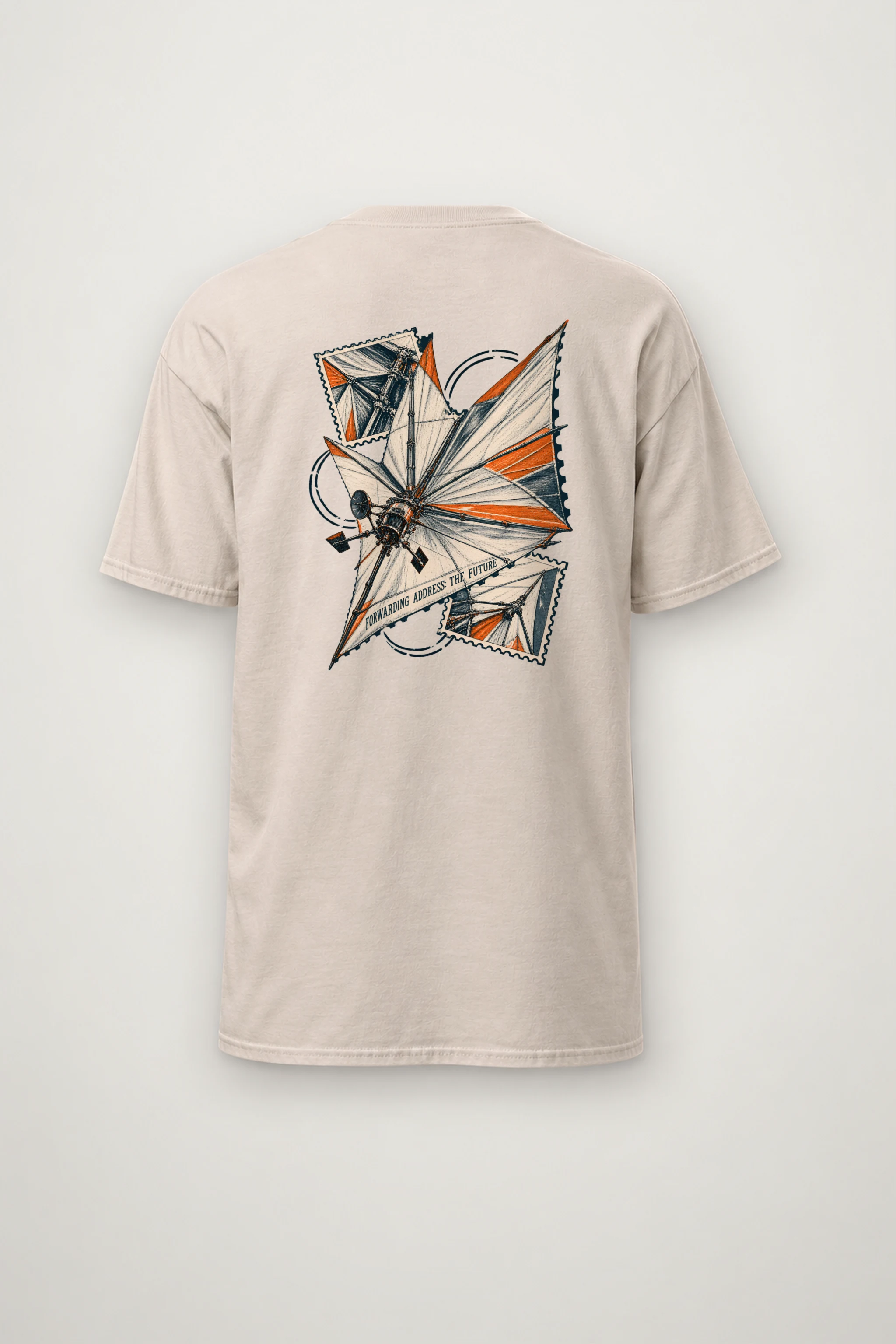 "Forwarding Address: The Future" Heavyweight Unisex Crewneck T-shirt