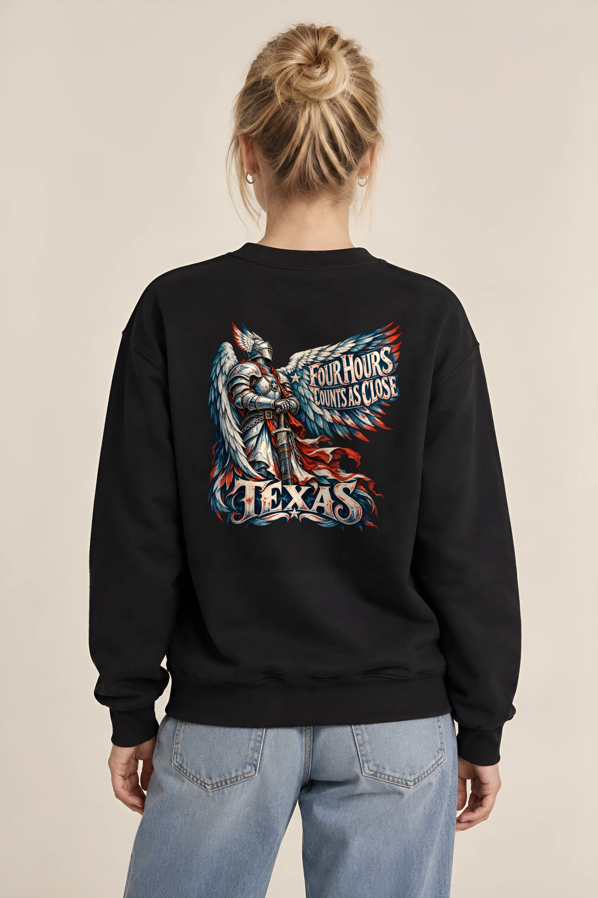 "Four Hours Counts As Close" Heavy Blend Unisex Crewneck Sweatshirt