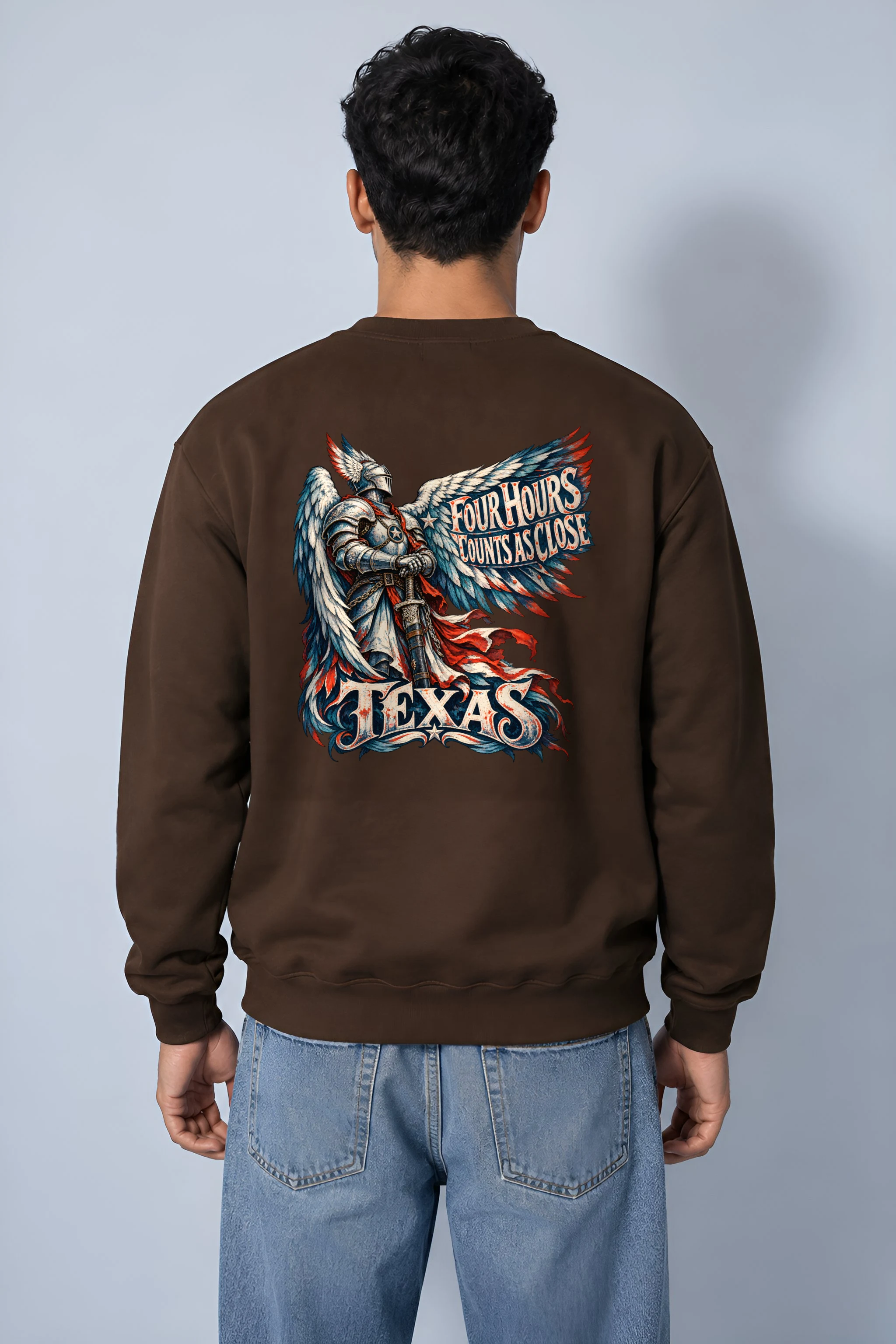 "Four Hours Counts As Close" Heavy Blend Unisex Crewneck Sweatshirt