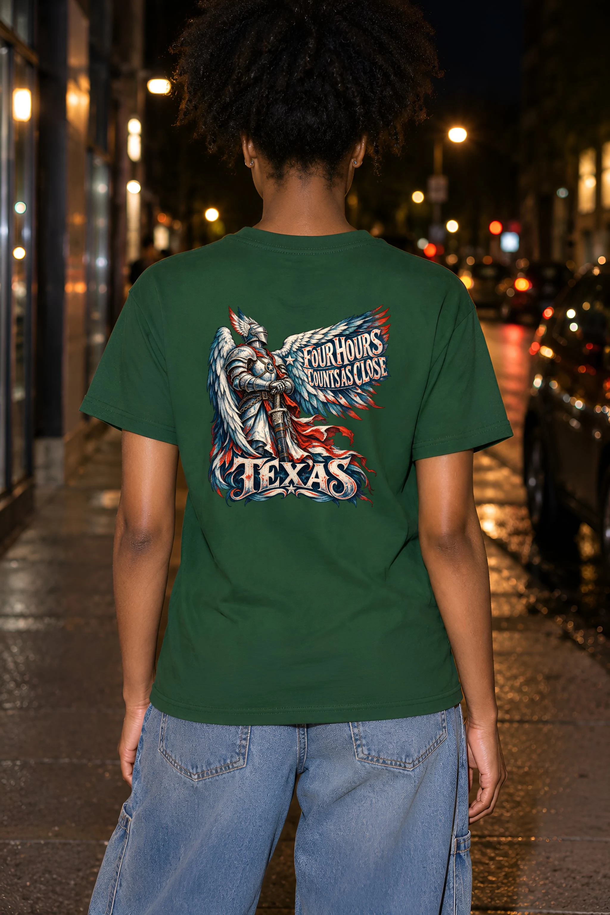 "Four Hours Counts As Close" Heavyweight Unisex Crewneck T-shirt