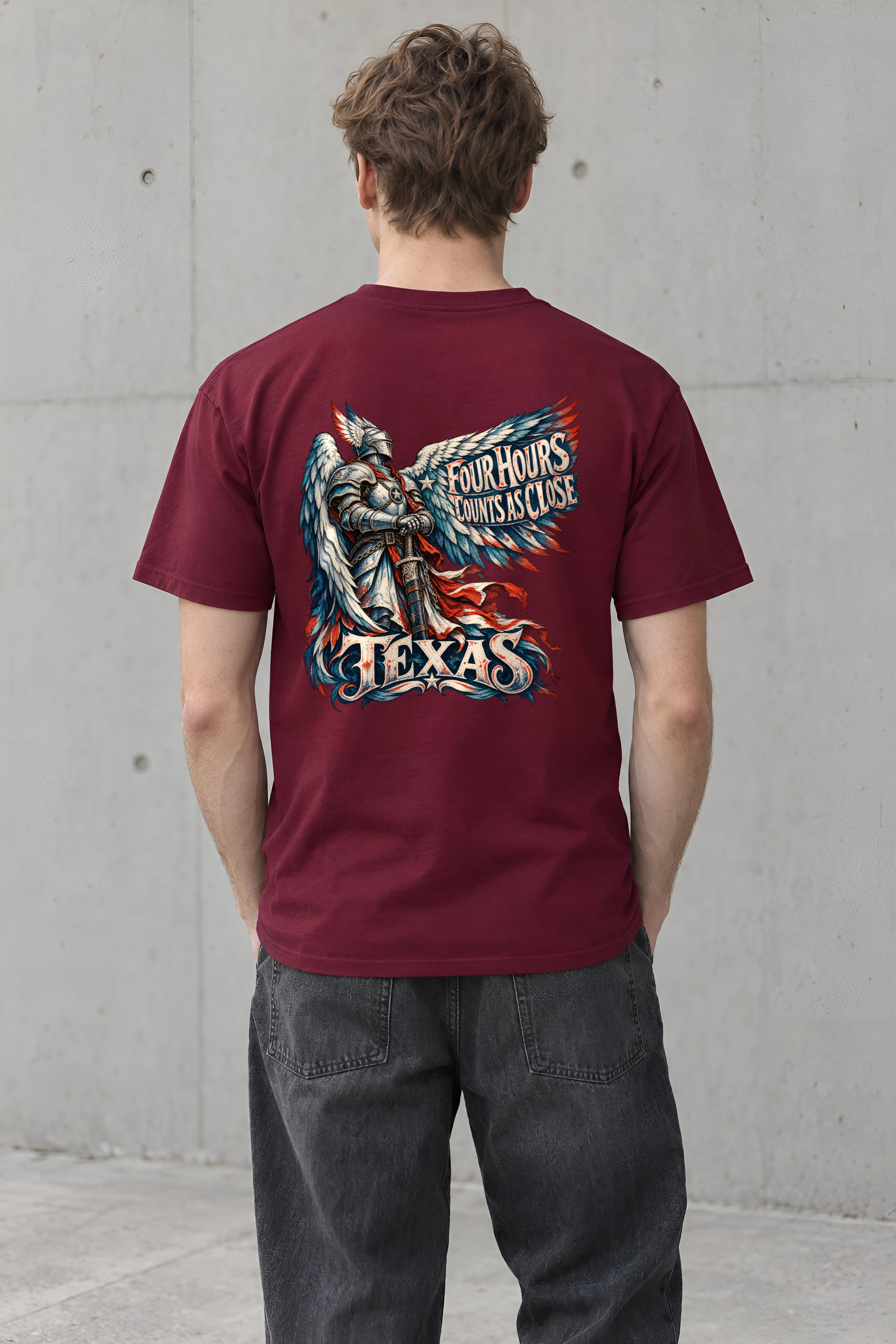 "Four Hours Counts As Close" Heavyweight Unisex Crewneck T-shirt