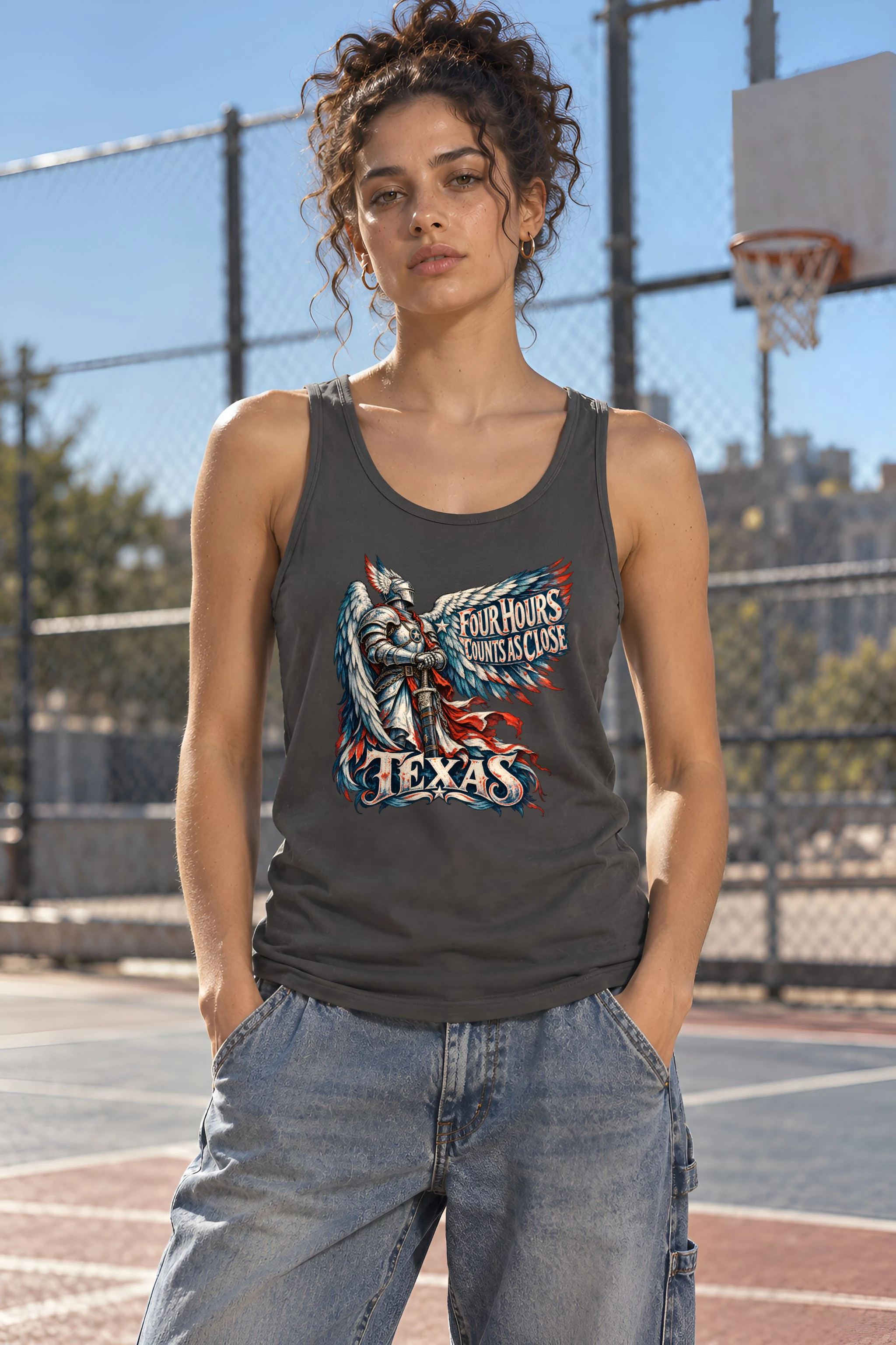 "Four Hours Counts As Close" Unisex Jersey Tank