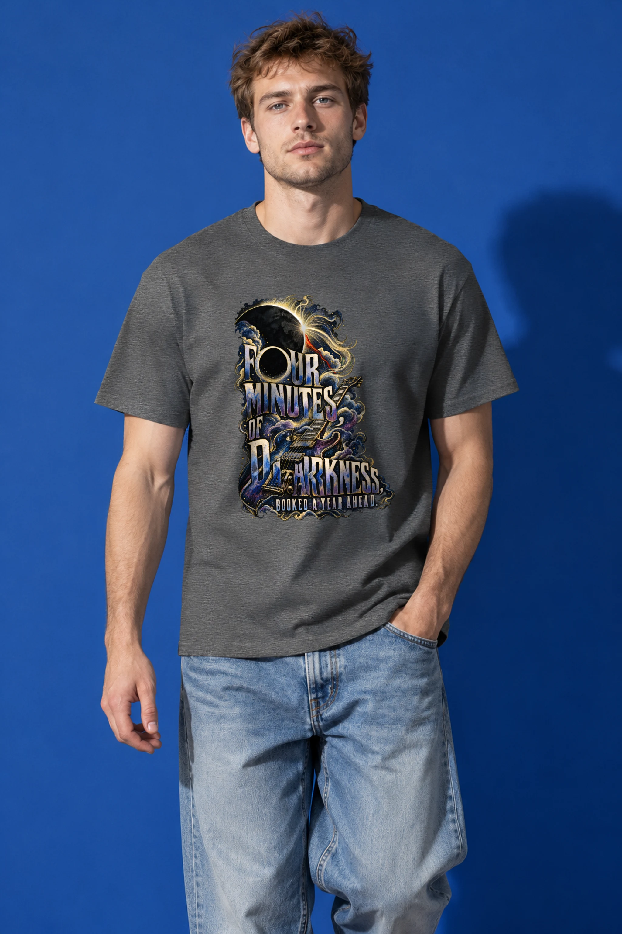 "Four Minutes Of Darkness" Heavyweight Unisex Crewneck T-shirt