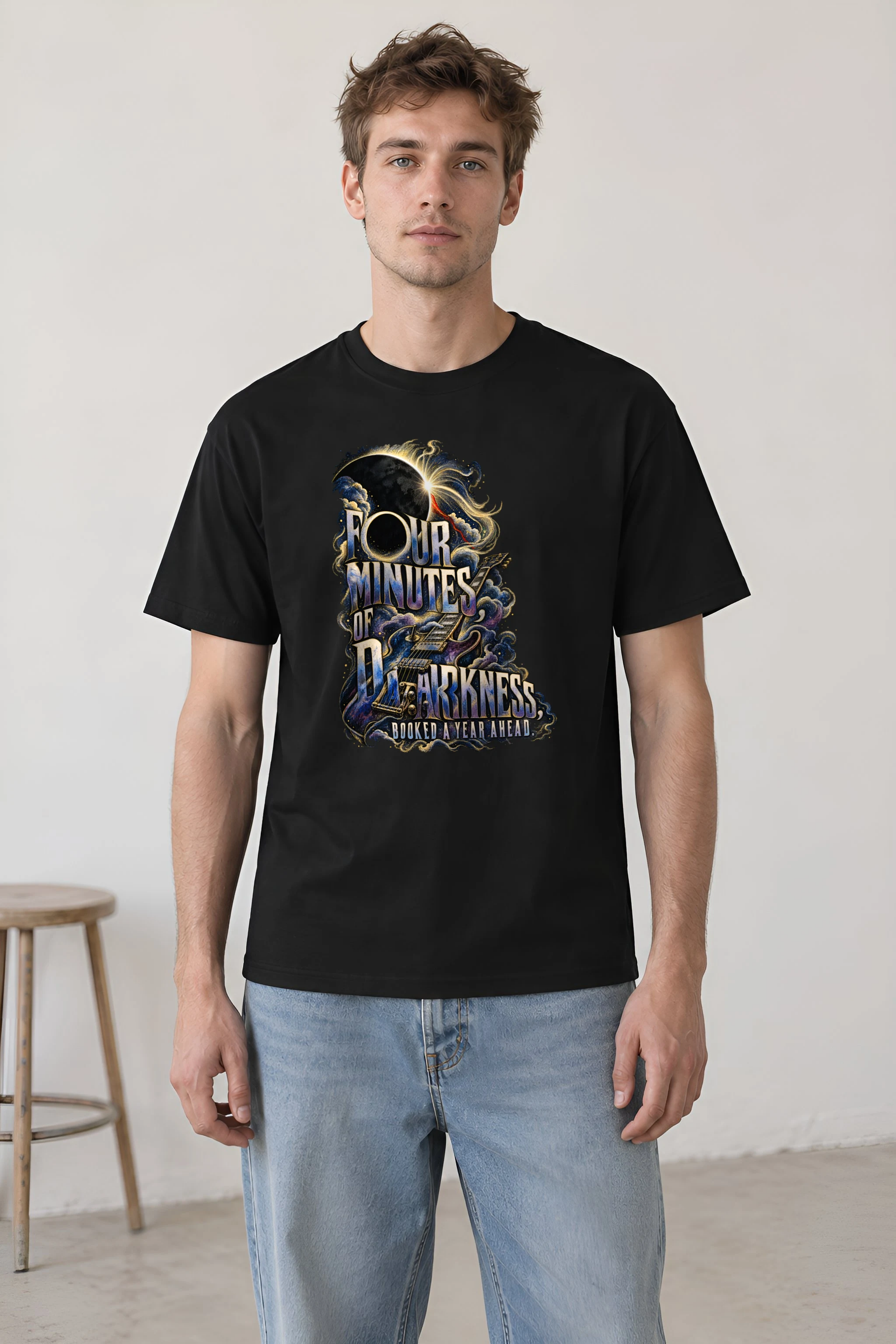 "Four Minutes Of Darkness" Heavyweight Unisex Crewneck T-shirt