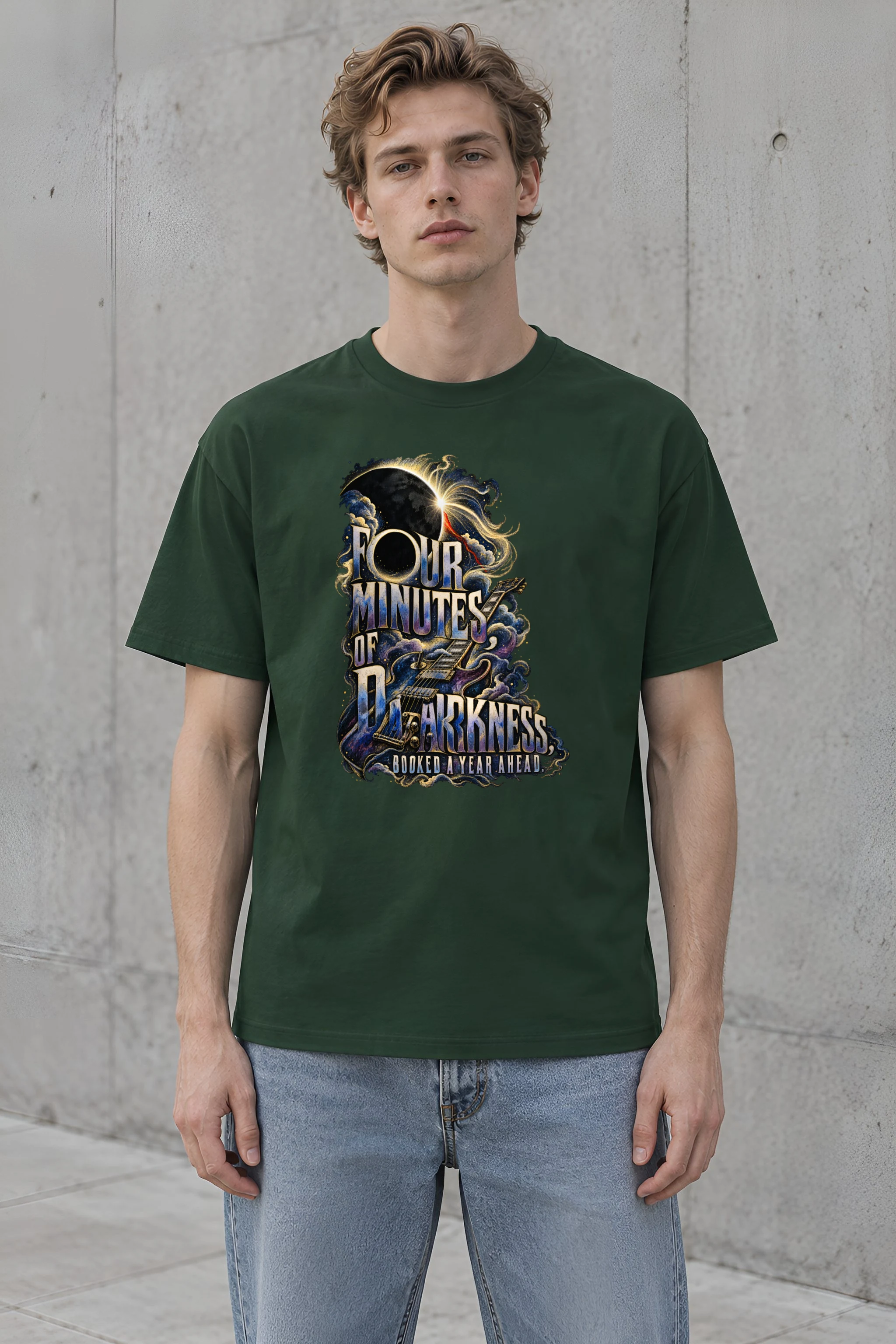 "Four Minutes Of Darkness" Heavyweight Unisex Crewneck T-shirt