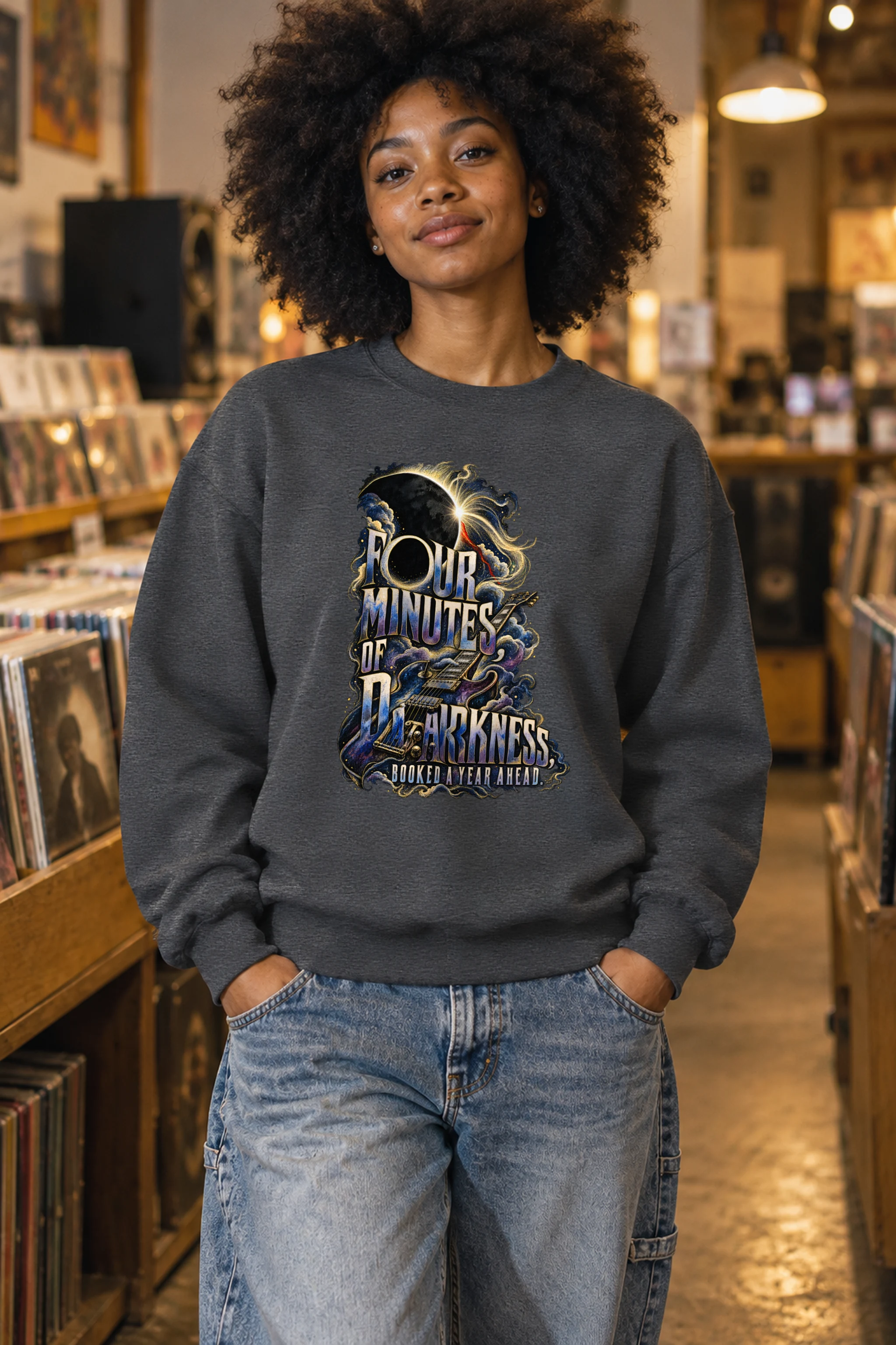 "Four Minutes Of Darkness" Unisex Crewneck Sweatshirt
