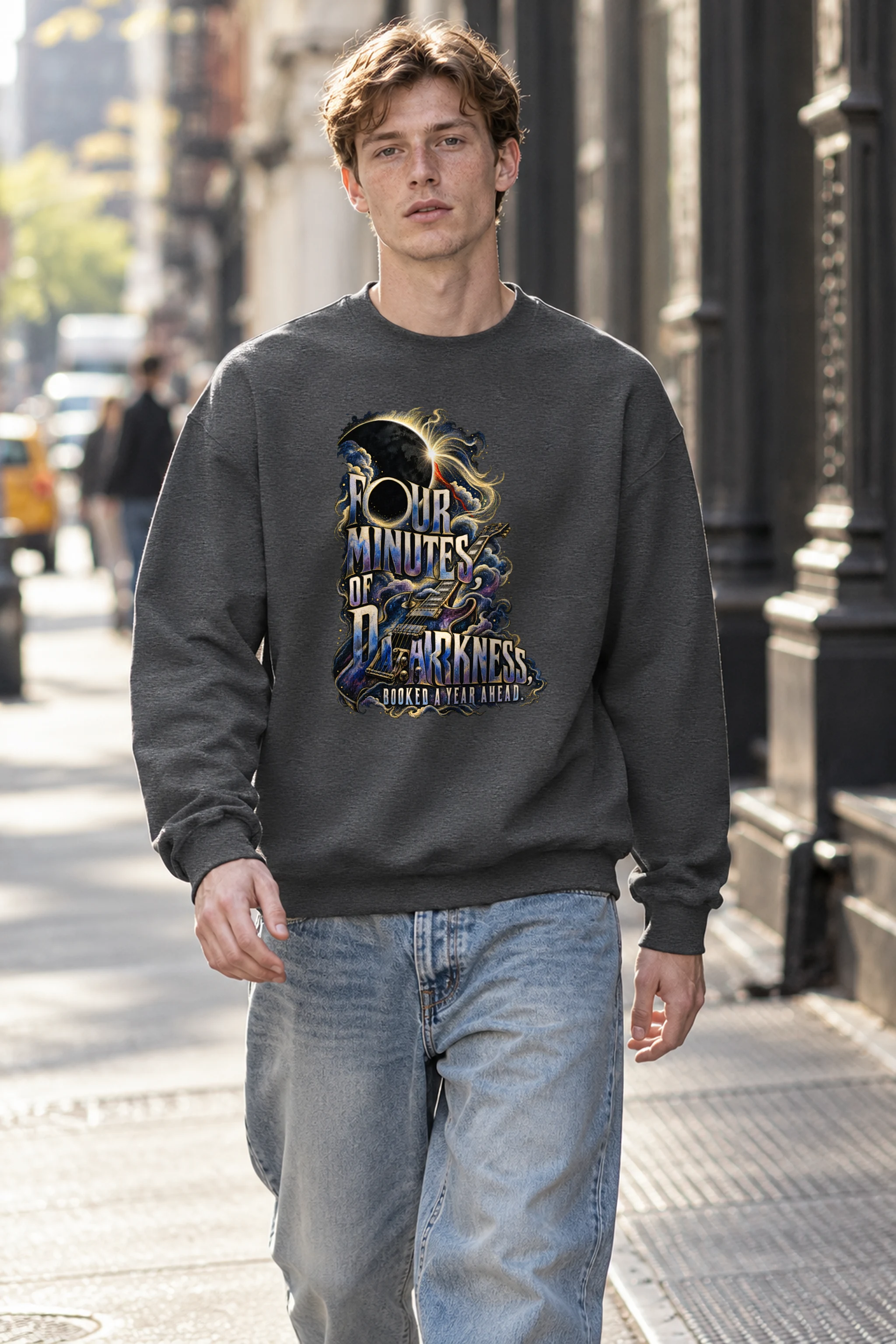 "Four Minutes Of Darkness" Unisex Crewneck Sweatshirt