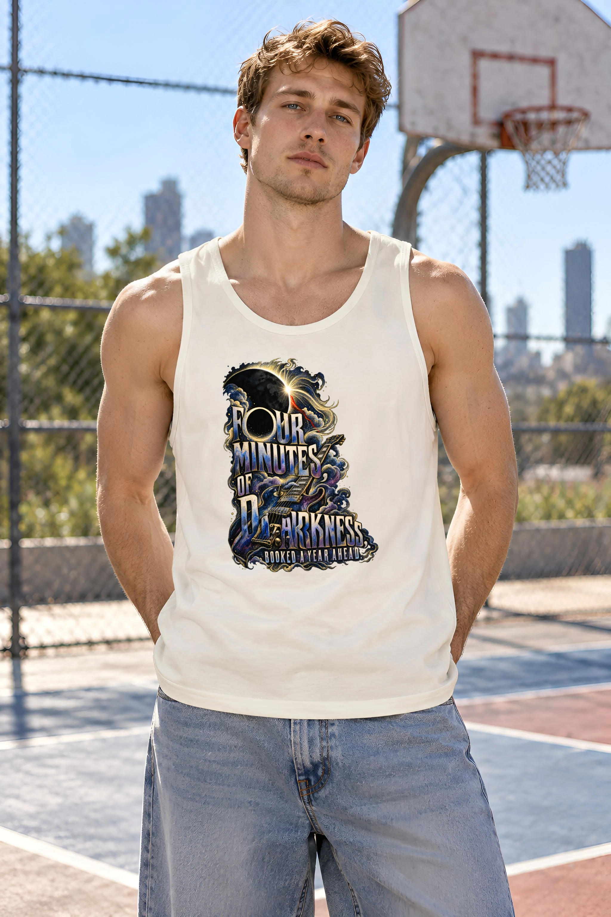 "Four Minutes Of Darkness" Unisex Jersey Tank