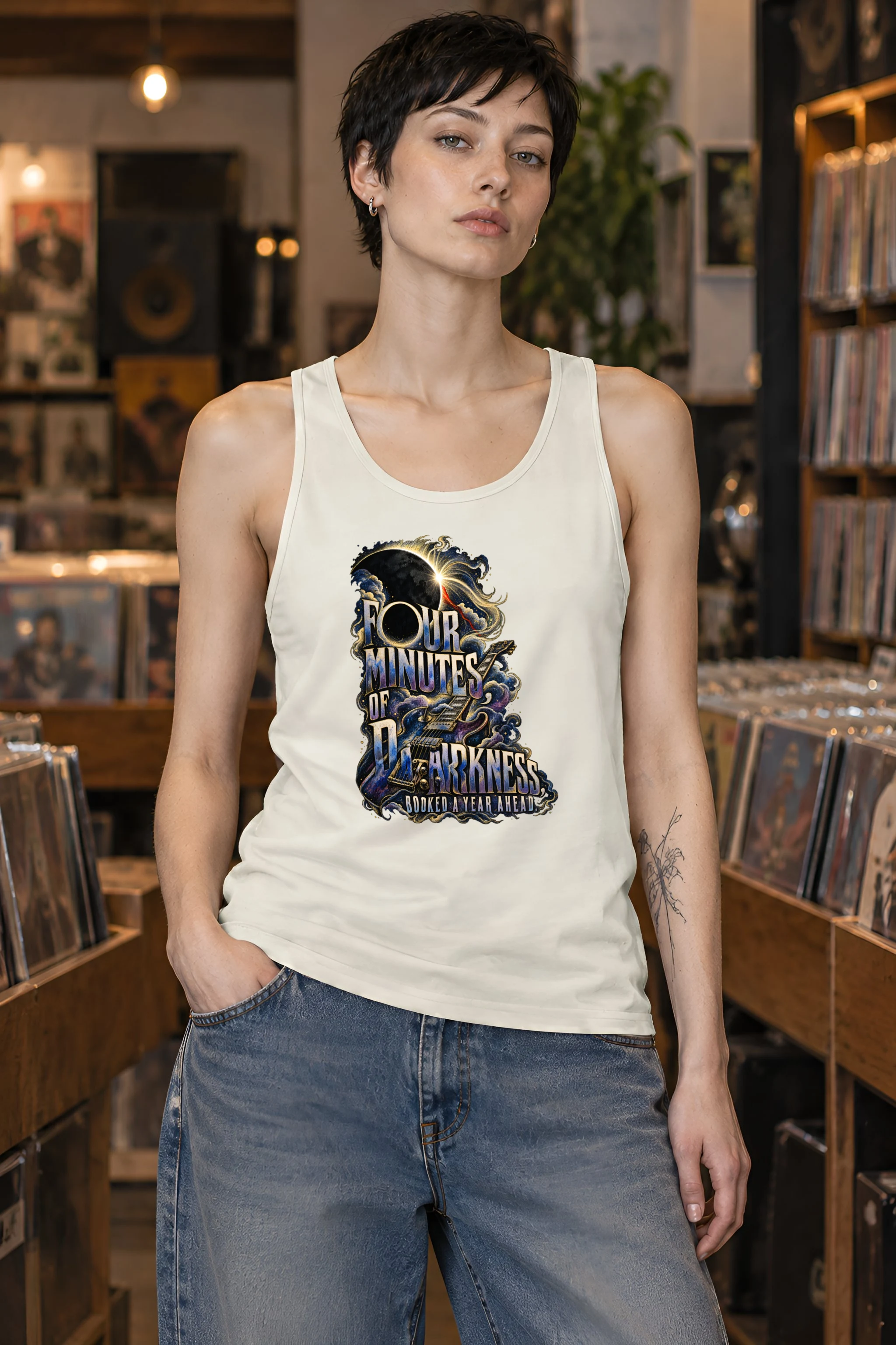 "Four Minutes Of Darkness" Unisex Jersey Tank