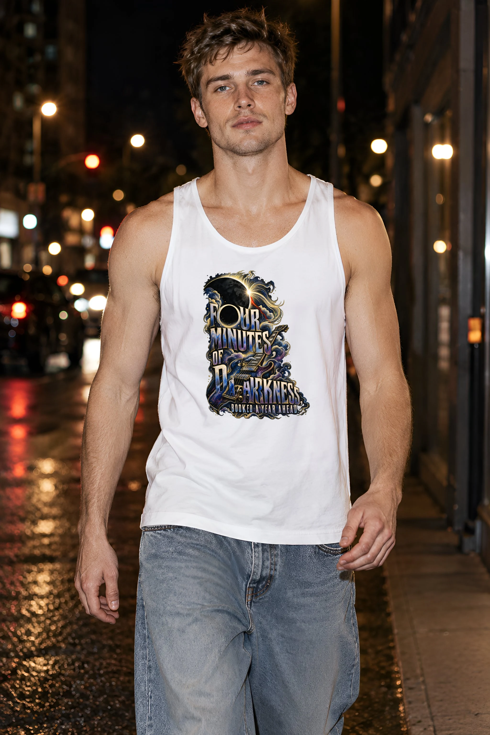 "Four Minutes Of Darkness" Unisex Jersey Tank