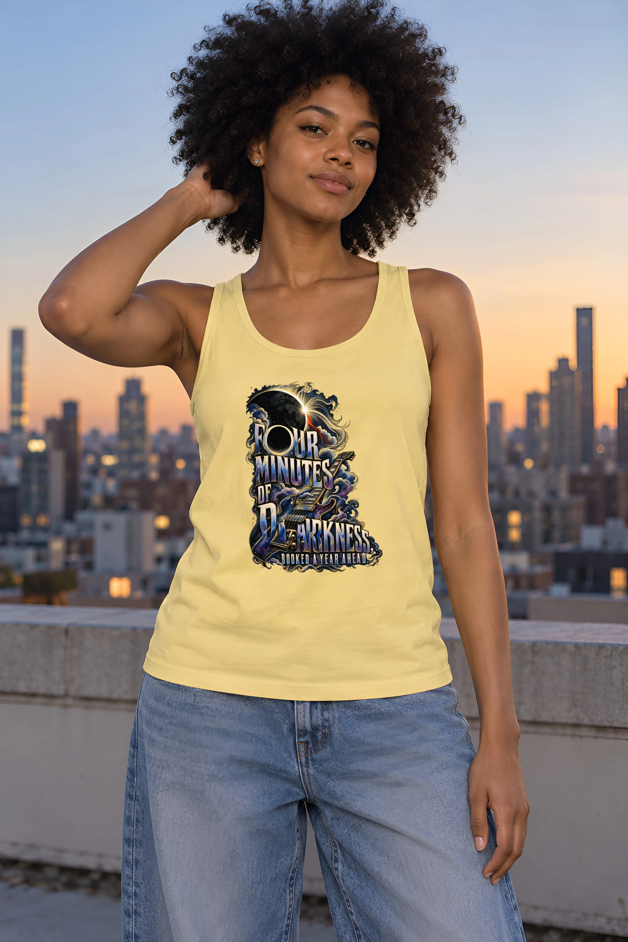 "Four Minutes Of Darkness" Unisex Jersey Tank