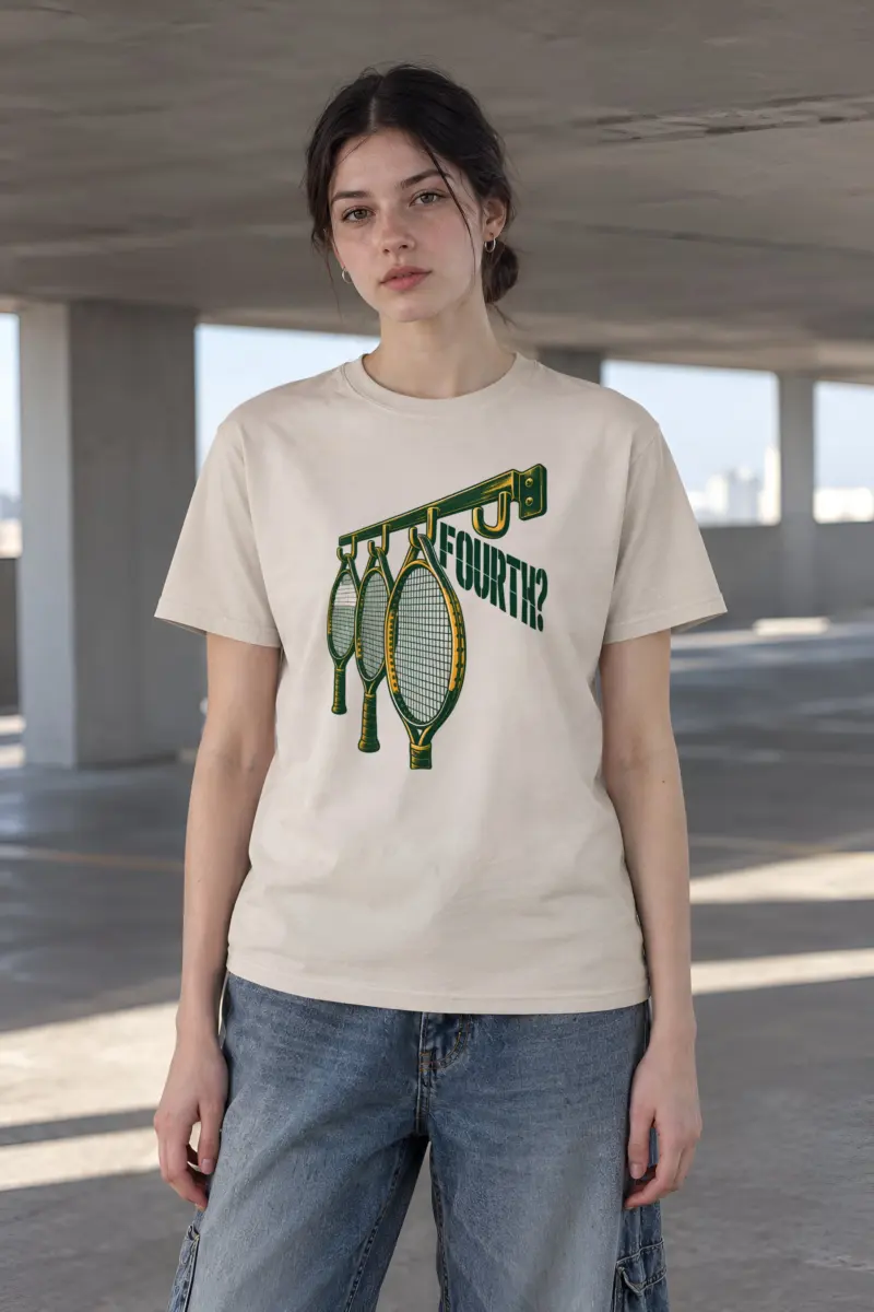 "FOURTH?" Heavyweight Unisex Crewneck T-shirt