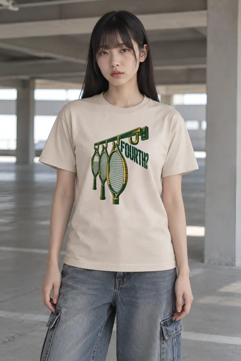 "FOURTH?" Heavyweight Unisex Crewneck T-shirt