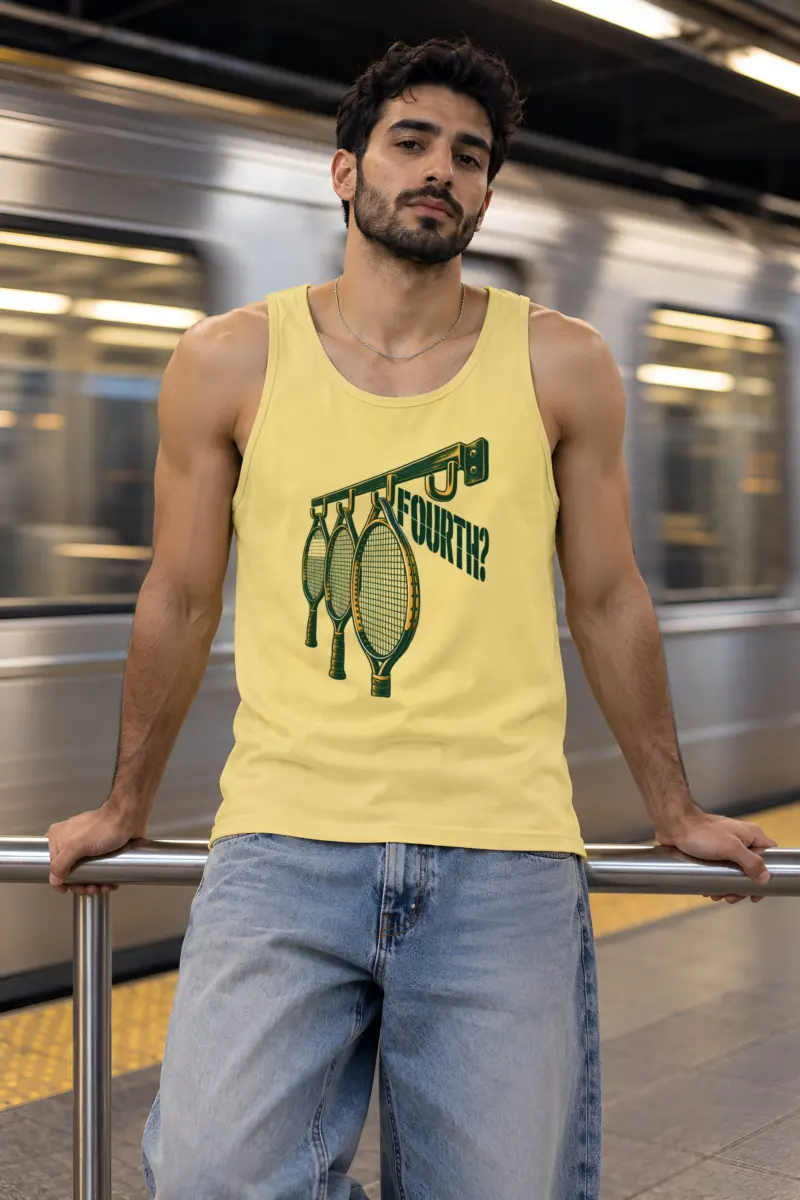 "FOURTH?" Unisex Jersey Tank