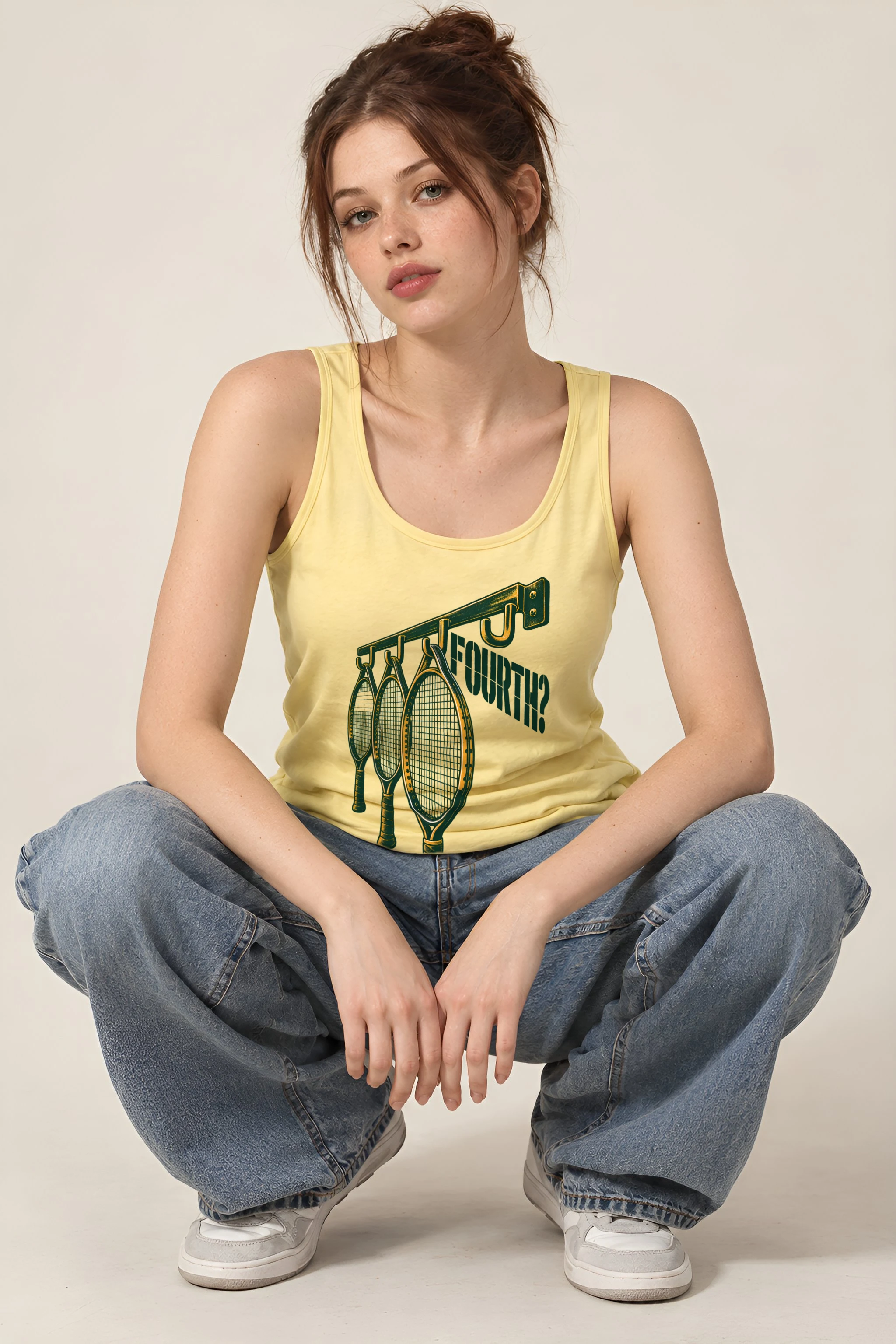 "FOURTH?" Unisex Jersey Tank
