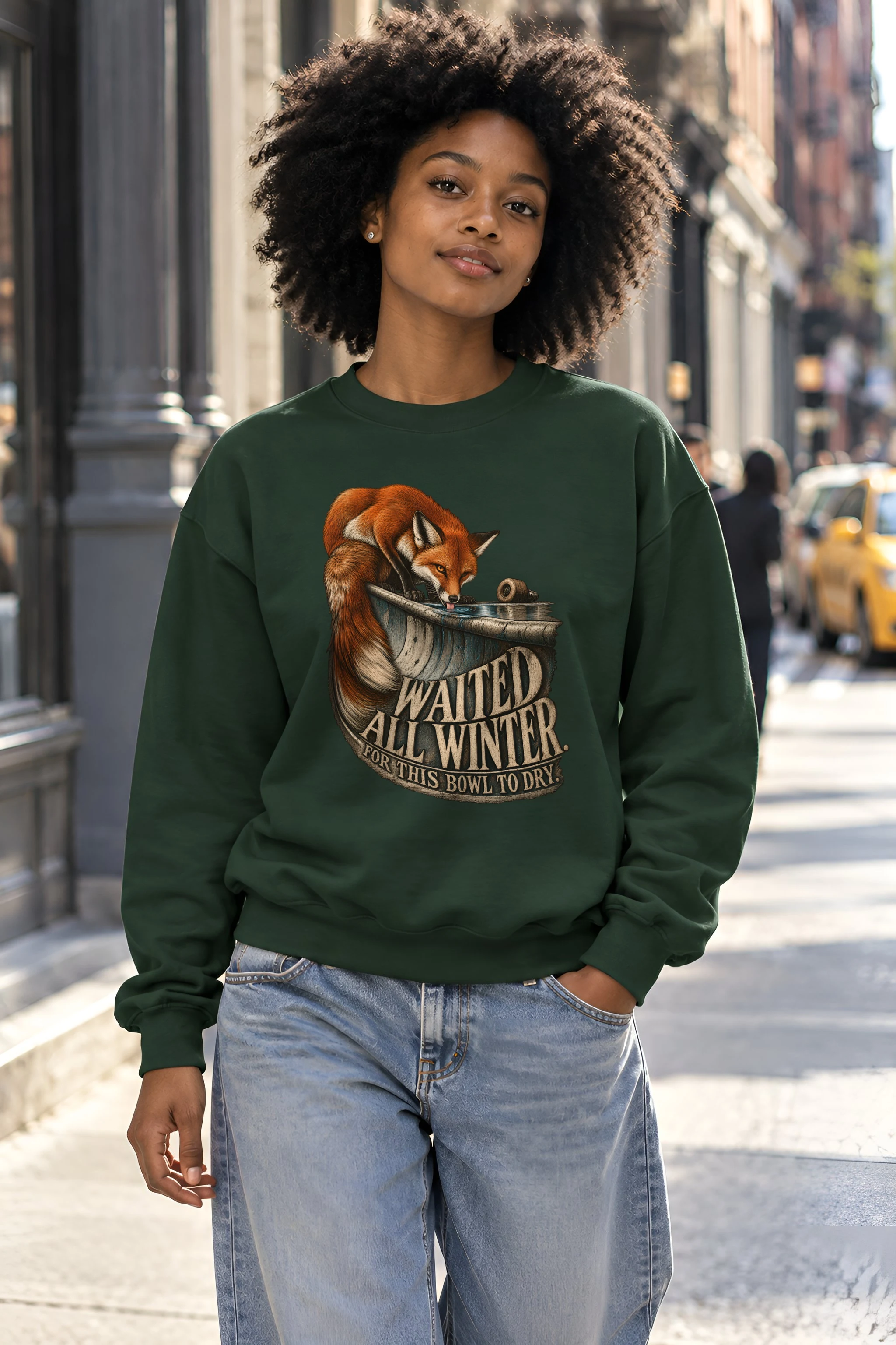 "Fox Skate Bowl" Unisex Crewneck Sweatshirt