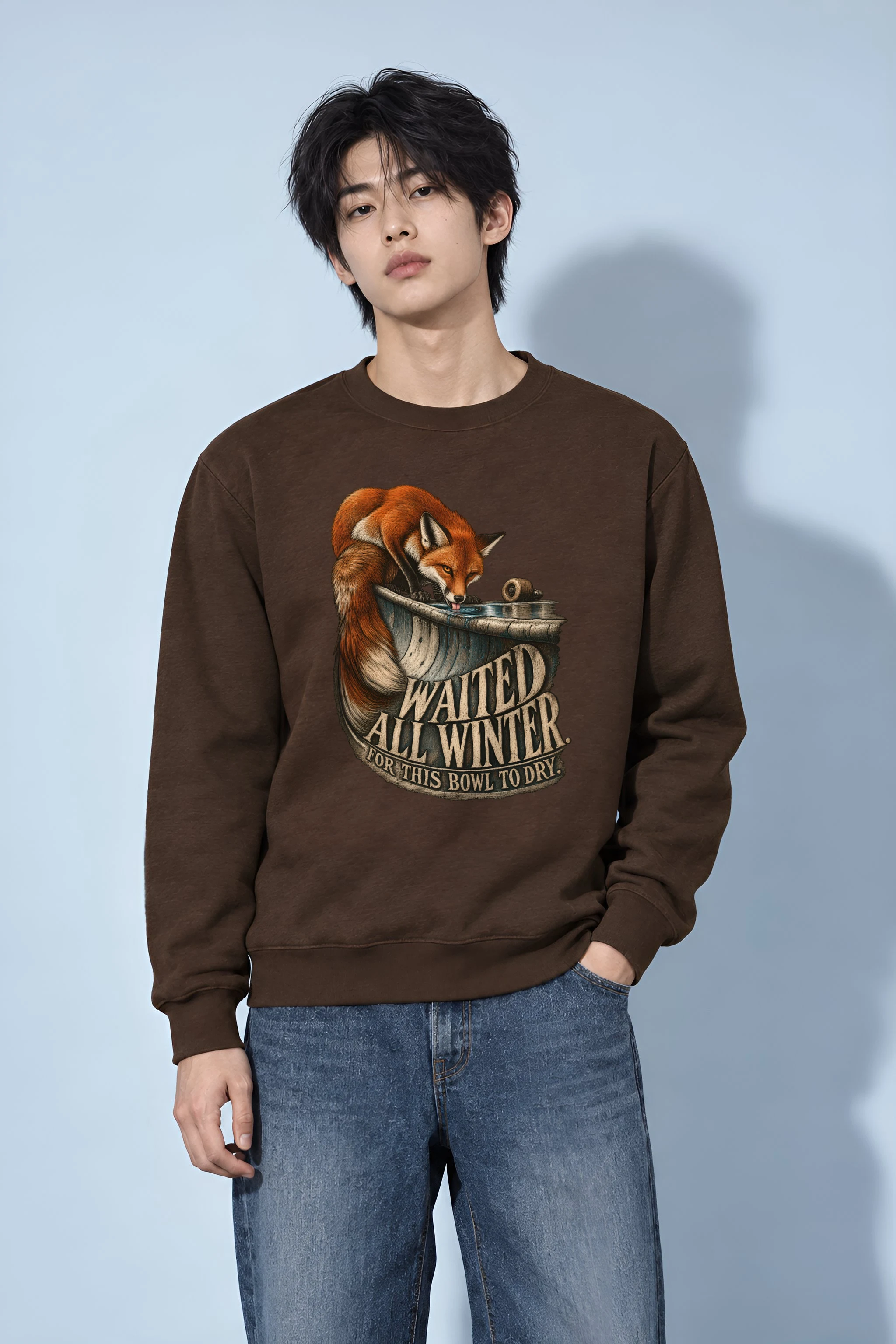 "Fox Skate Bowl" Unisex Crewneck Sweatshirt