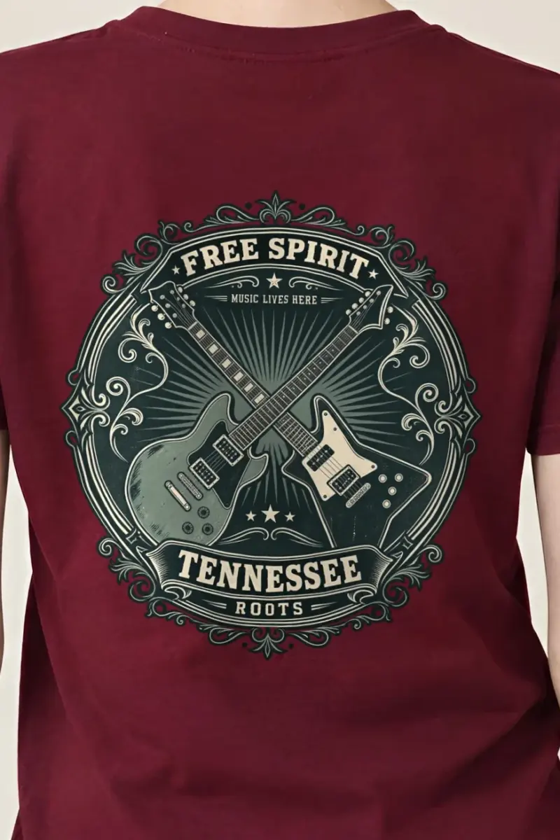 "Free Spirit Roots" Heavyweight Unisex Crewneck T-shirt