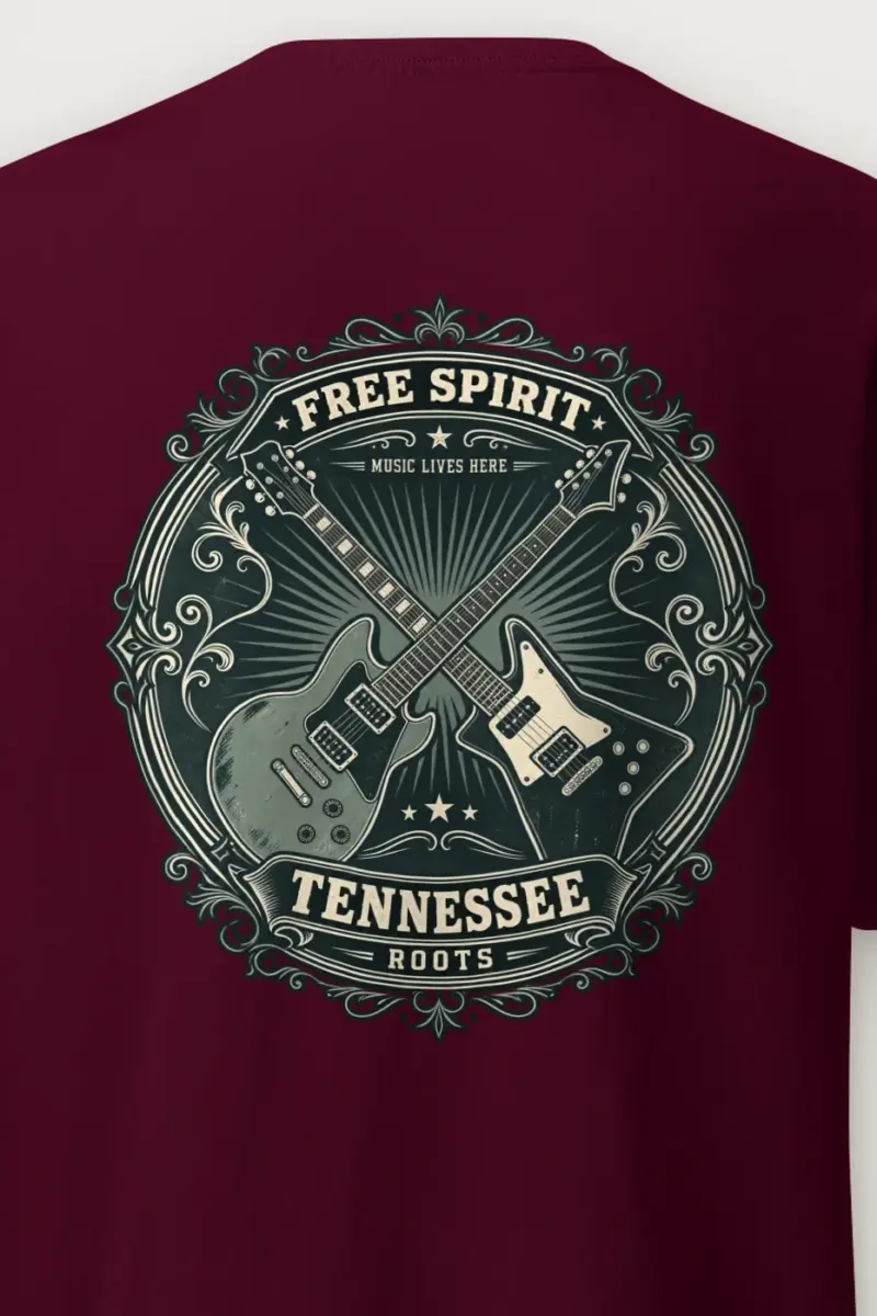 "Free Spirit Roots" Heavyweight Unisex Crewneck T-shirt