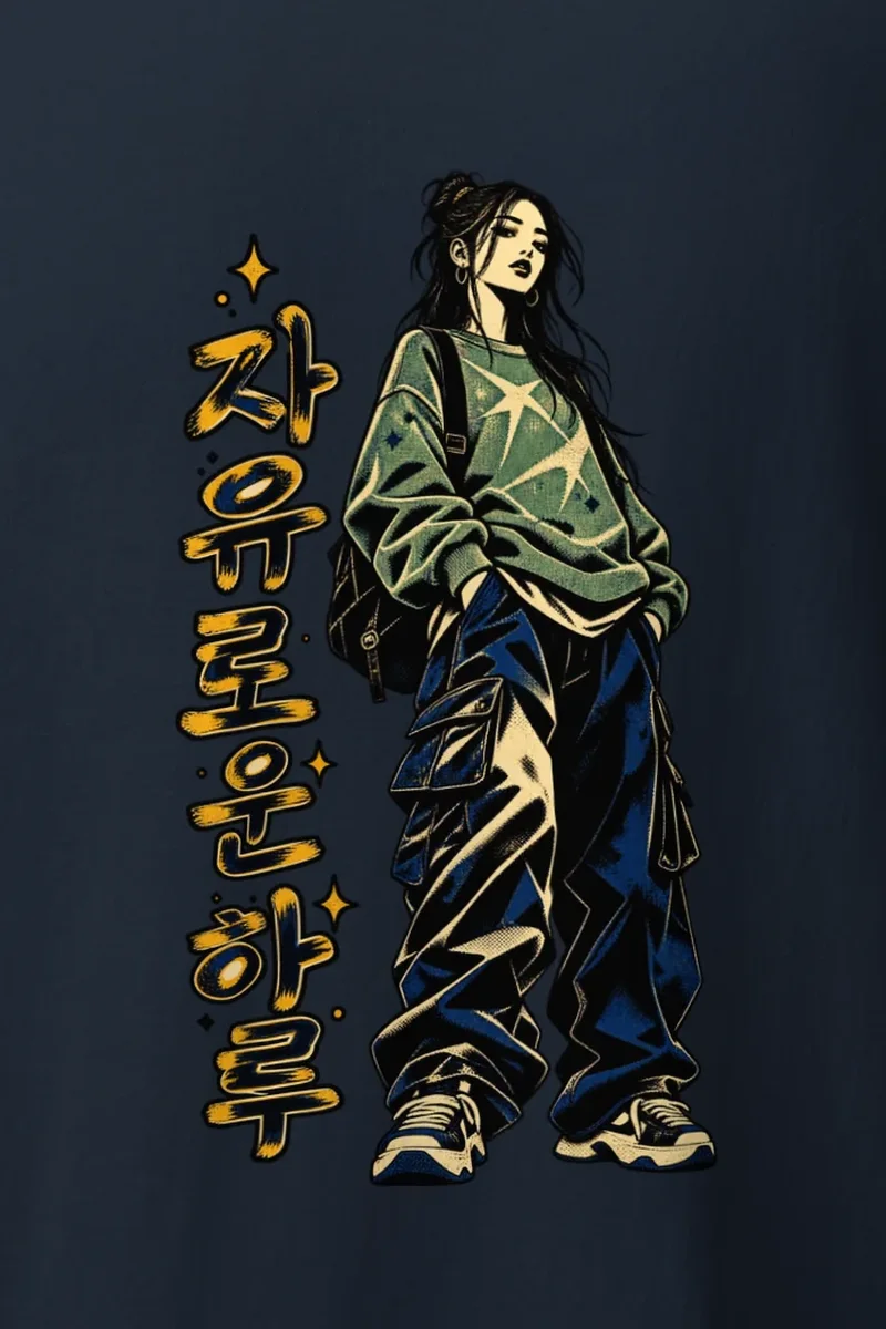 "Free-Spirited Day" Heavyweight Unisex Crewneck T-shirt