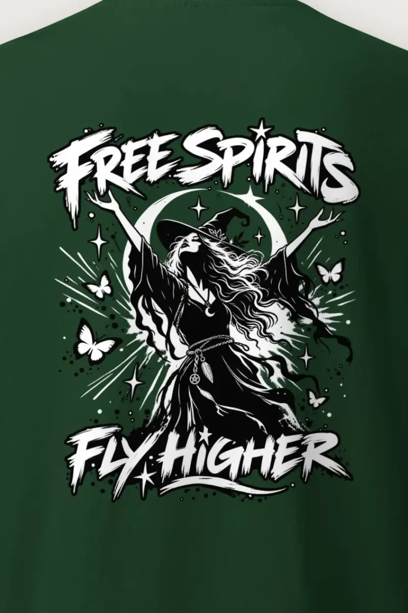 "Free Spirits Fly Higher" Heavyweight Unisex Crewneck T-shirt