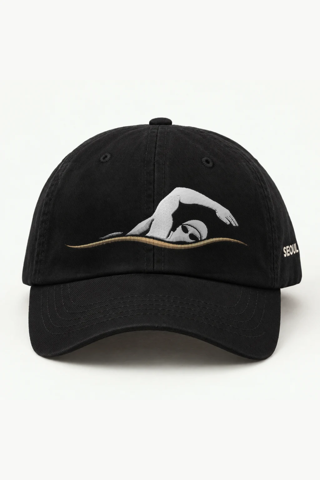 "Freestyle Swimmer Emblem" Classic Dad Hat · Embroidered