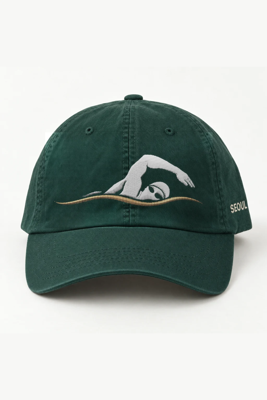 "Freestyle Swimmer Emblem" Classic Dad Hat · Embroidered