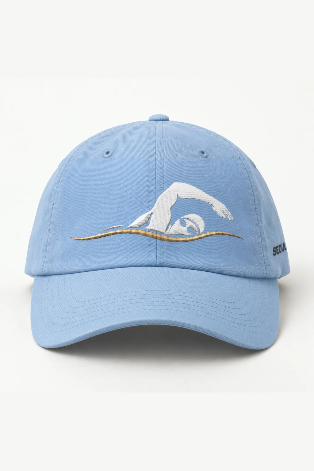 "Freestyle Swimmer Emblem" Classic Dad Hat · Embroidered
