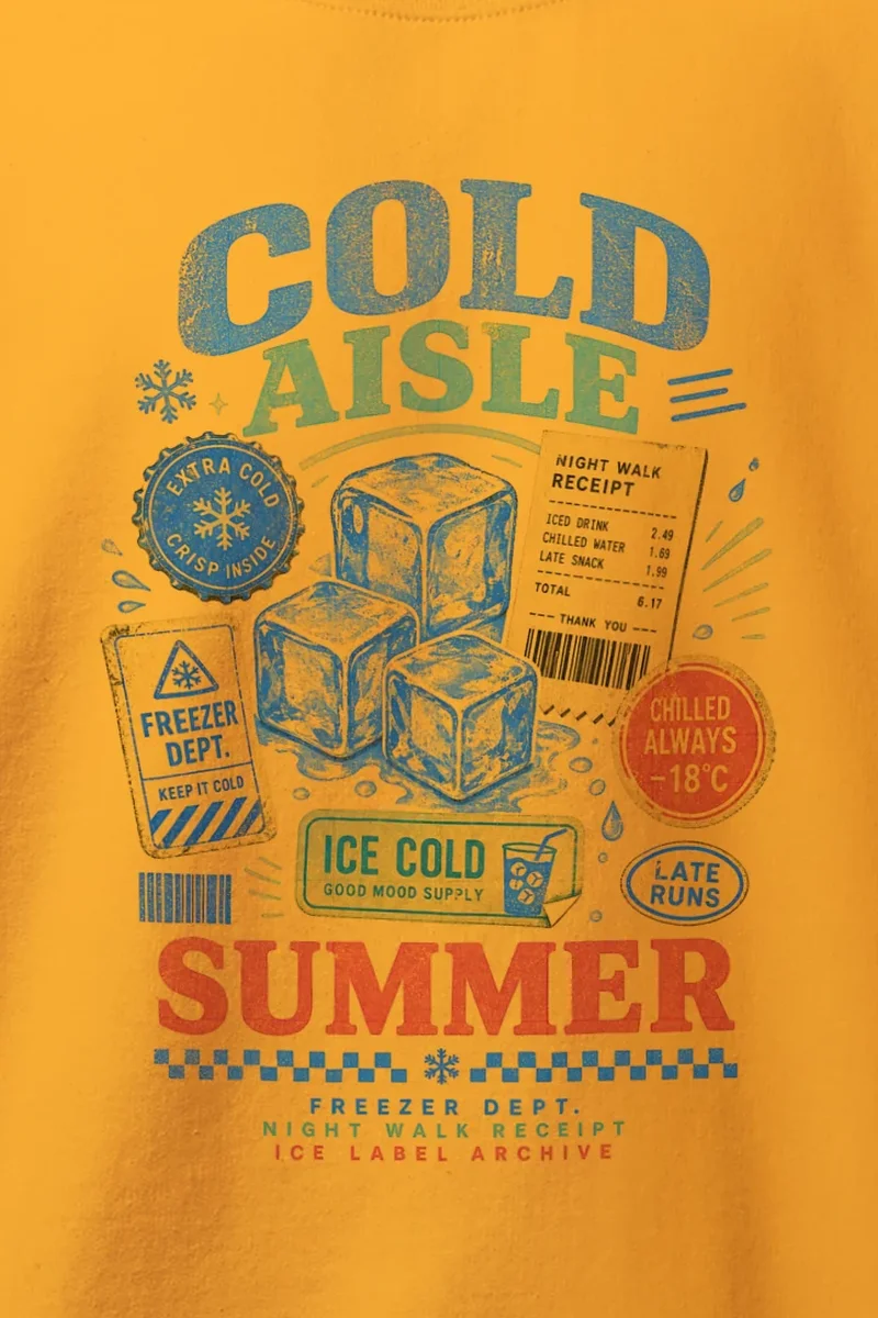 "Freezer Dept. Night Walk" Heavy Blend Unisex Crewneck Sweatshirt