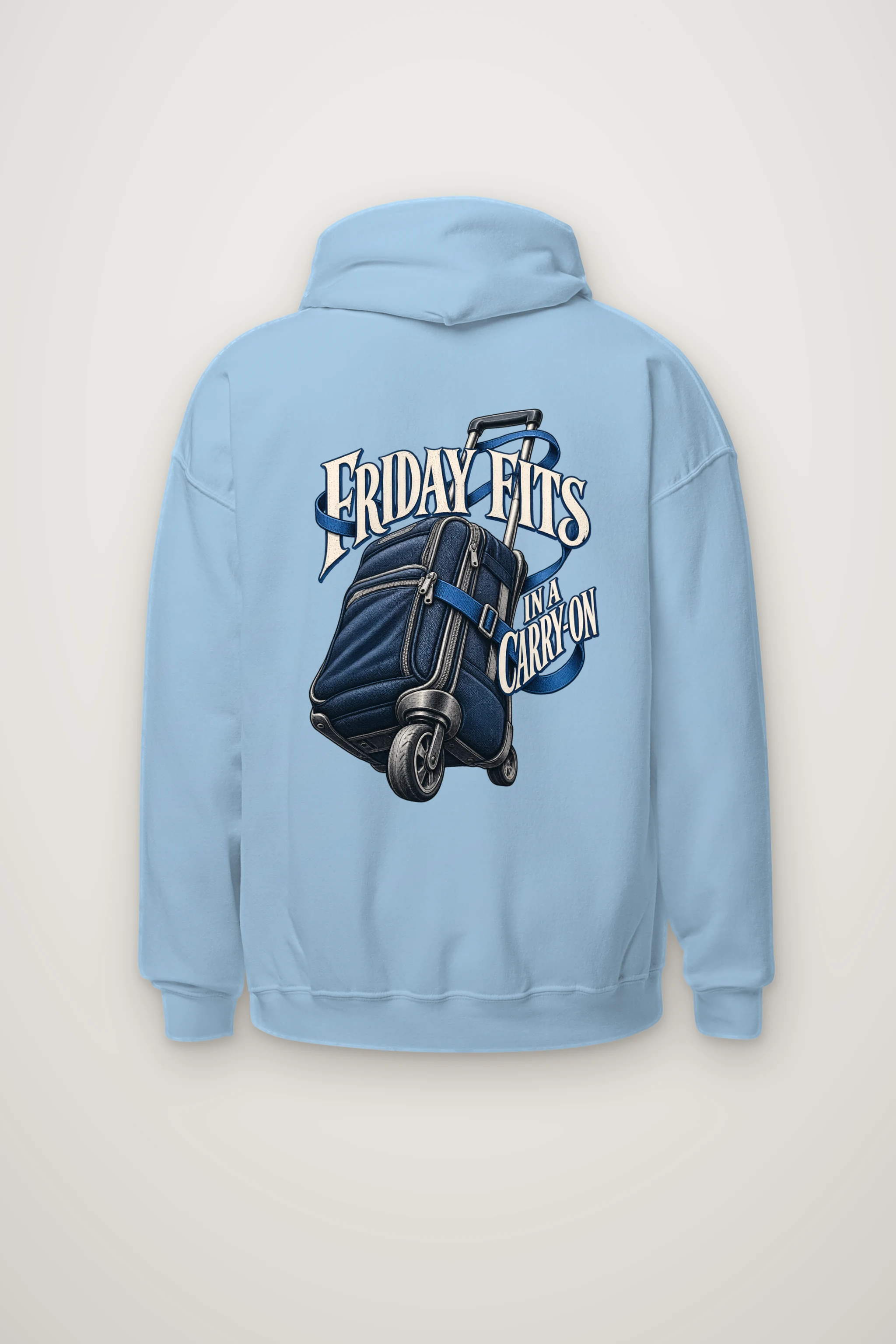 "Friday Fits in a Carry-On" Heavy Blend Unisex Pullover Hoodie