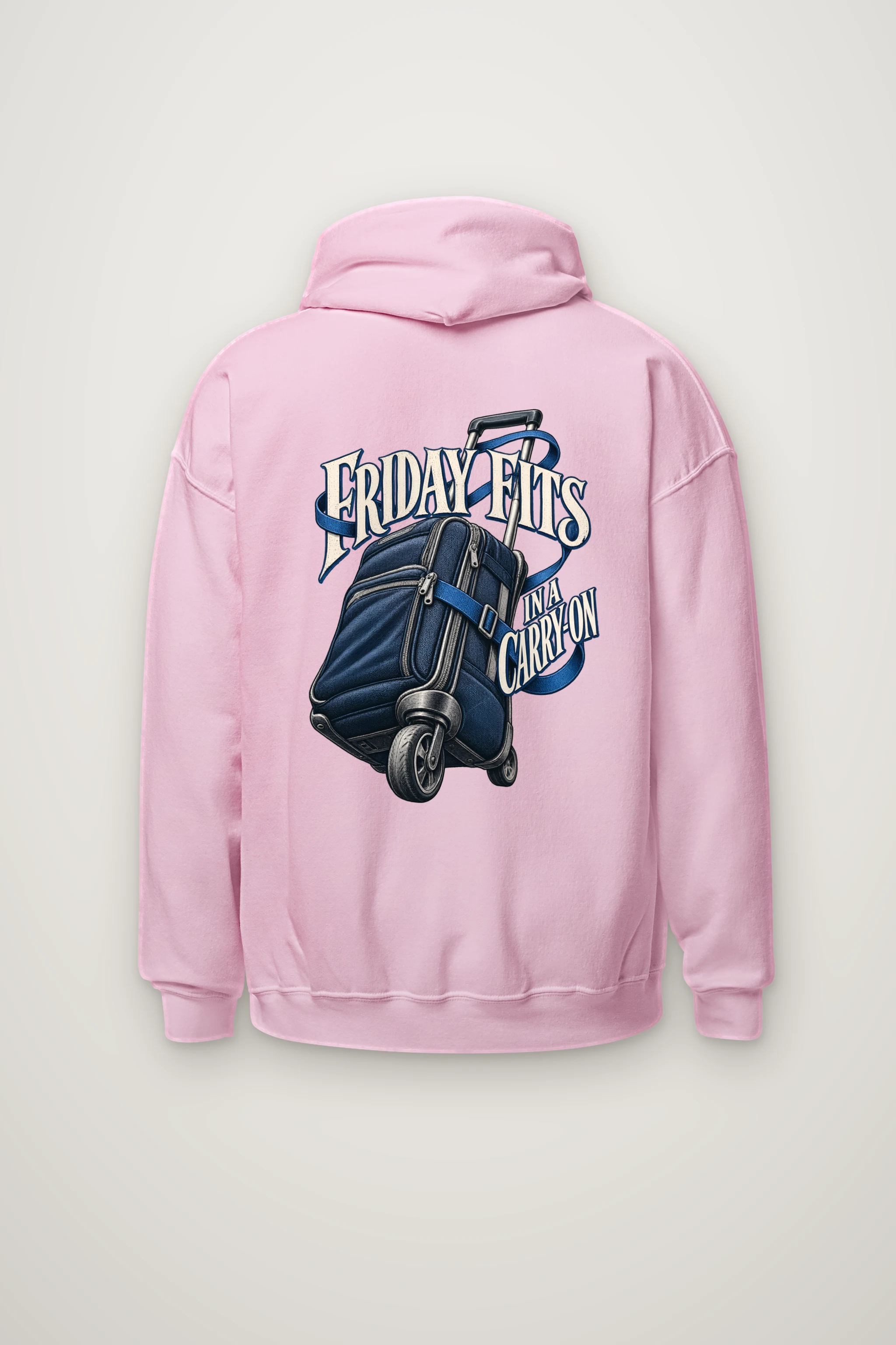"Friday Fits in a Carry-On" Heavy Blend Unisex Pullover Hoodie