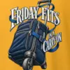 "Friday Fits in a Carry-On" Heavyweight Unisex Crewneck T-shirt