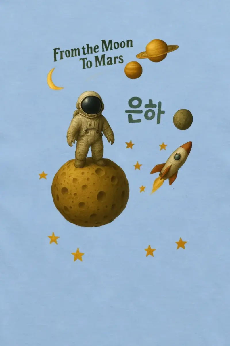 "From the Moon To Mars" Unisex Longsleeve T-shirt