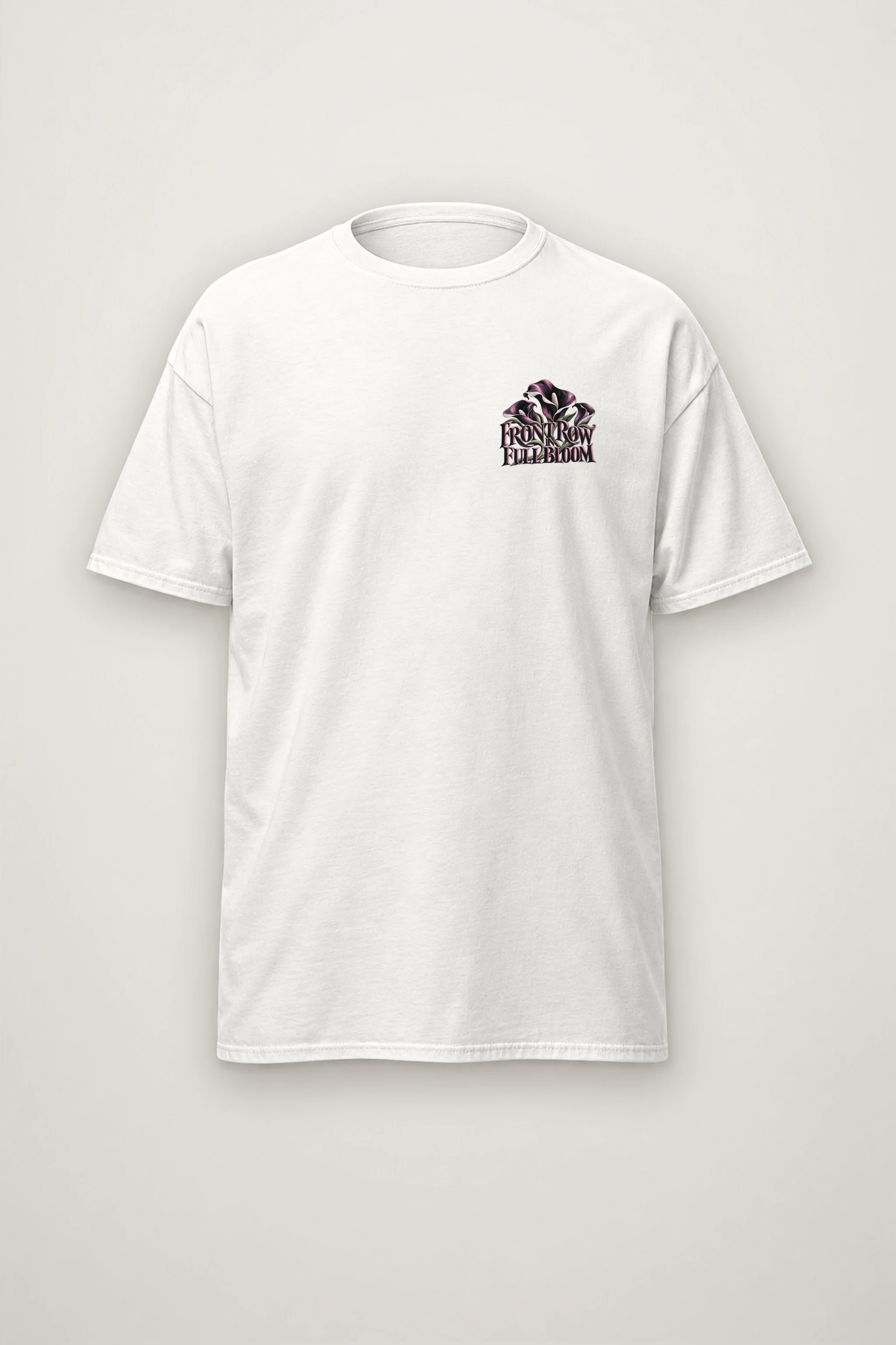 "Front Row in Full Bloom" Heavyweight Unisex Crewneck T-shirt