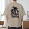 "Front Row in Full Bloom" Men's Oversized Heavyweight Crewneck T-Shirt