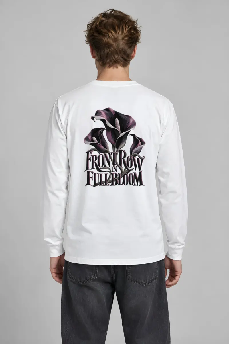 “Front Row in Full Bloom” Unisex Longsleeve T-shirt